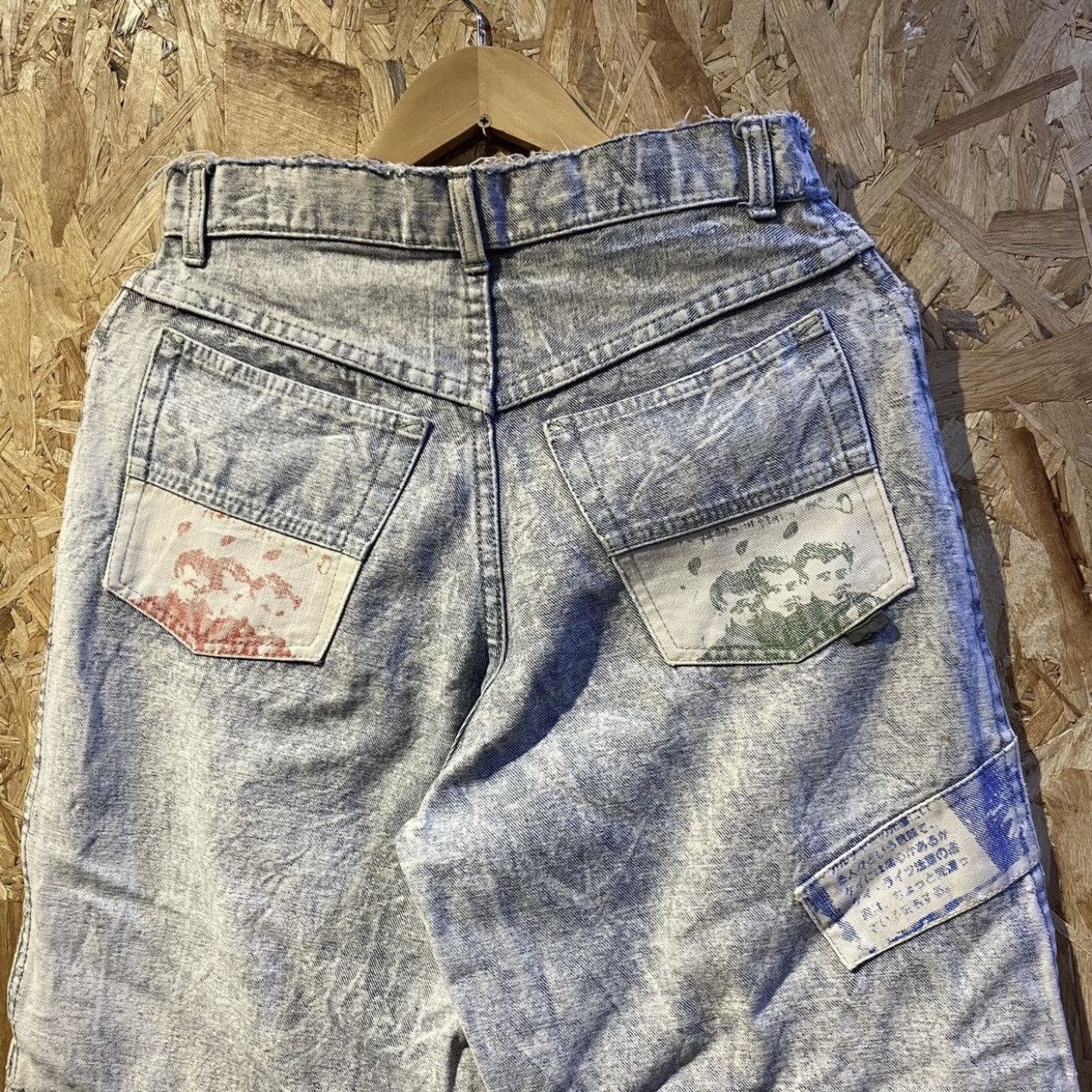 Vintage Vintage Classic Blues Novo James Dean Patch Jeans Acid Wash Size US 29 - 10 Thumbnail