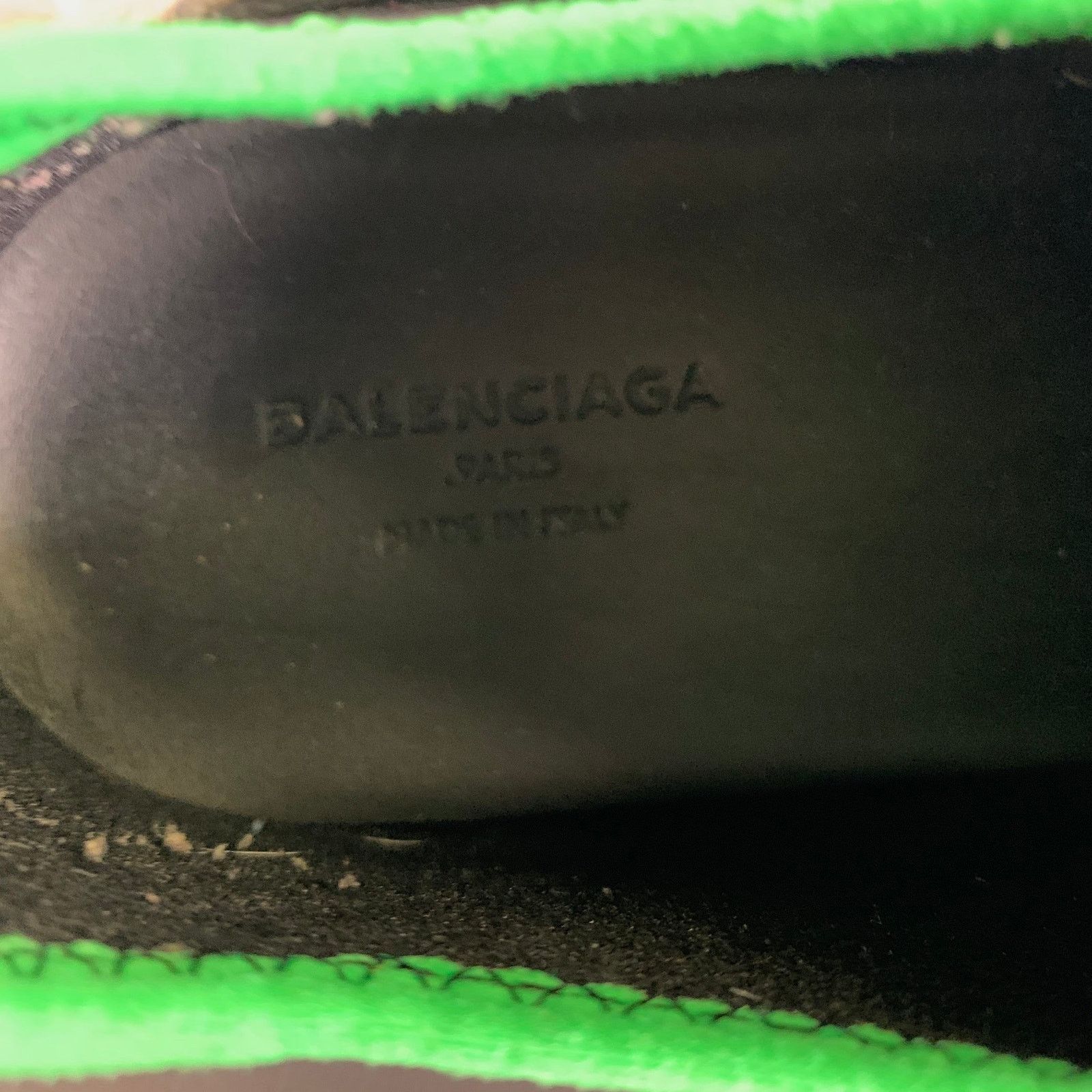 Balenciaga BALENCIAGA Size 7 Black Green Mixed Patterns Runner Sneakers Size US 7 / IT 37 - 8 Thumbnail