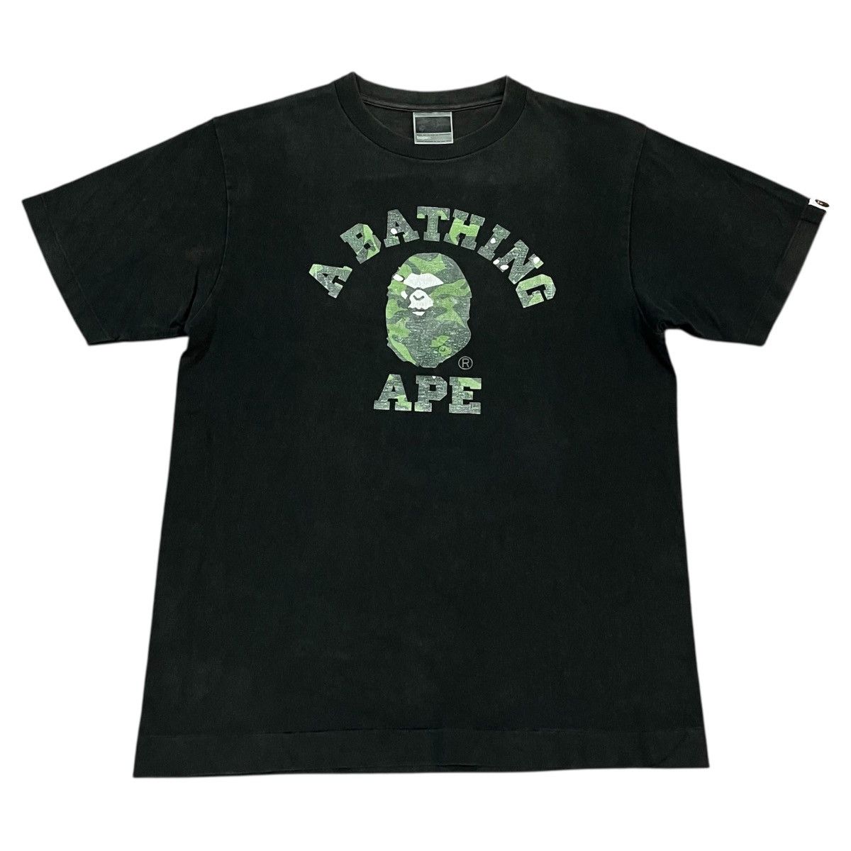 VINTAGE A BATHING APE 1ST CAMO COLLEGE TEE