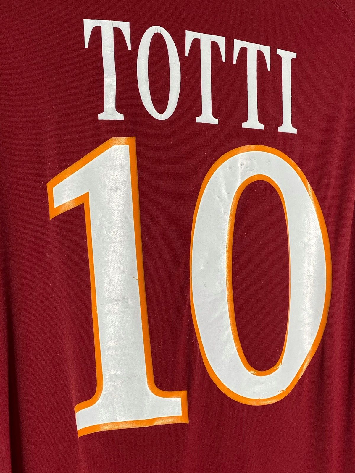 Kappa Kappa AS Roma 2009 Long Sleeve #10 Totti Soccer Jersey Size US L / EU 52-54 / 3 - 13 Thumbnail