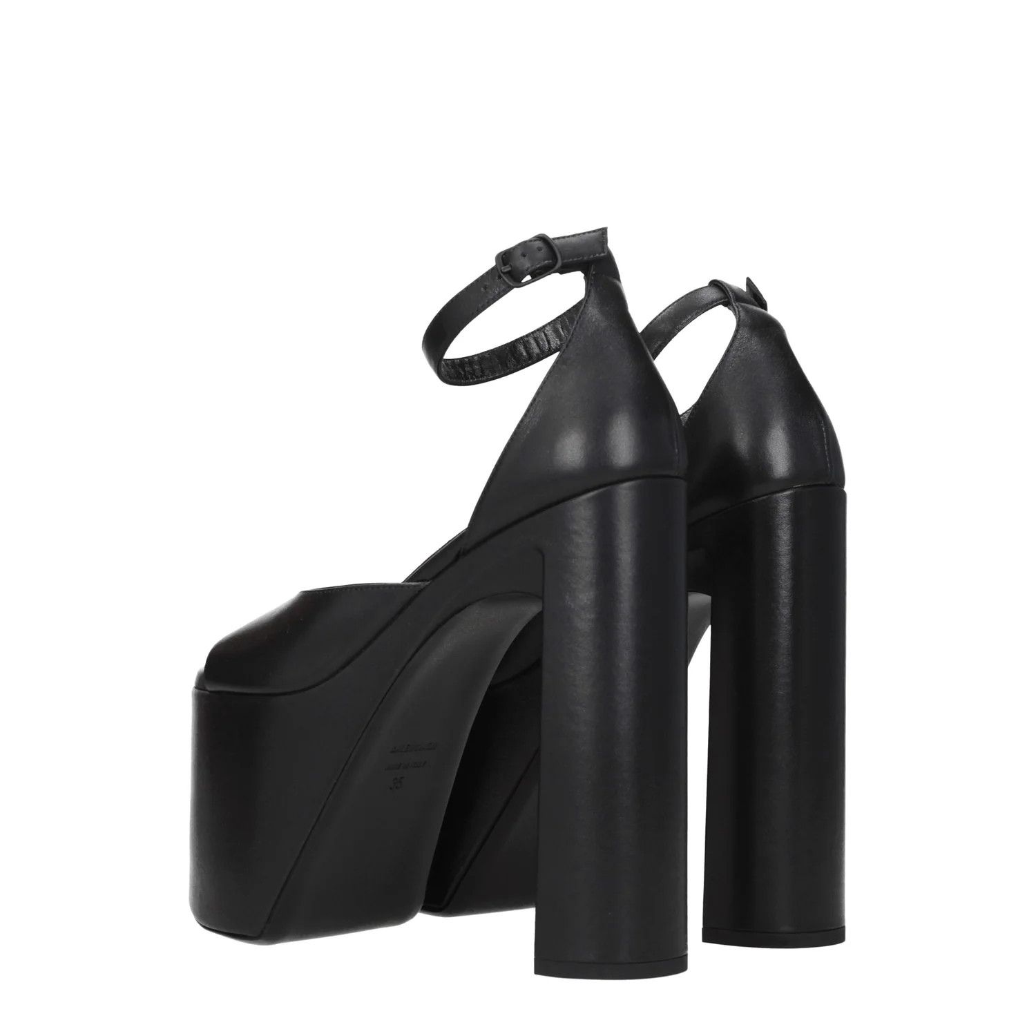 Balenciaga o1bcso1str0625 Camden 160mm Sandals in Black Size US 9 / IT 39 - 4 Thumbnail