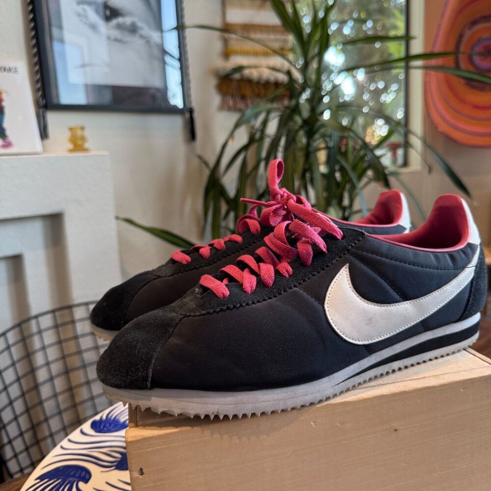 Nike Nike Cortez Nylon “Black / Pink / White” Retro Runner, 10.5 Size US 10.5 / EU 43-44 - 3 Thumbnail