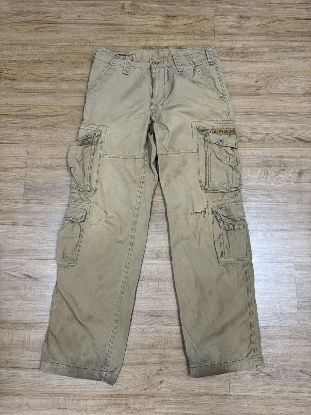 image of Alpha Industries Military Cargo Pants in Brown, Men's (Size 34)