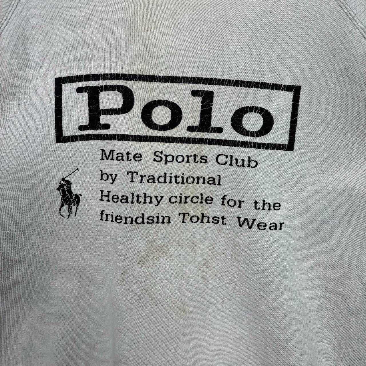 Vintage Thrashed Vtg 90s Polo Mate Sports Club Sun Faded Sweatshirt Size US L / EU 52-54 / 3 - 5 Thumbnail