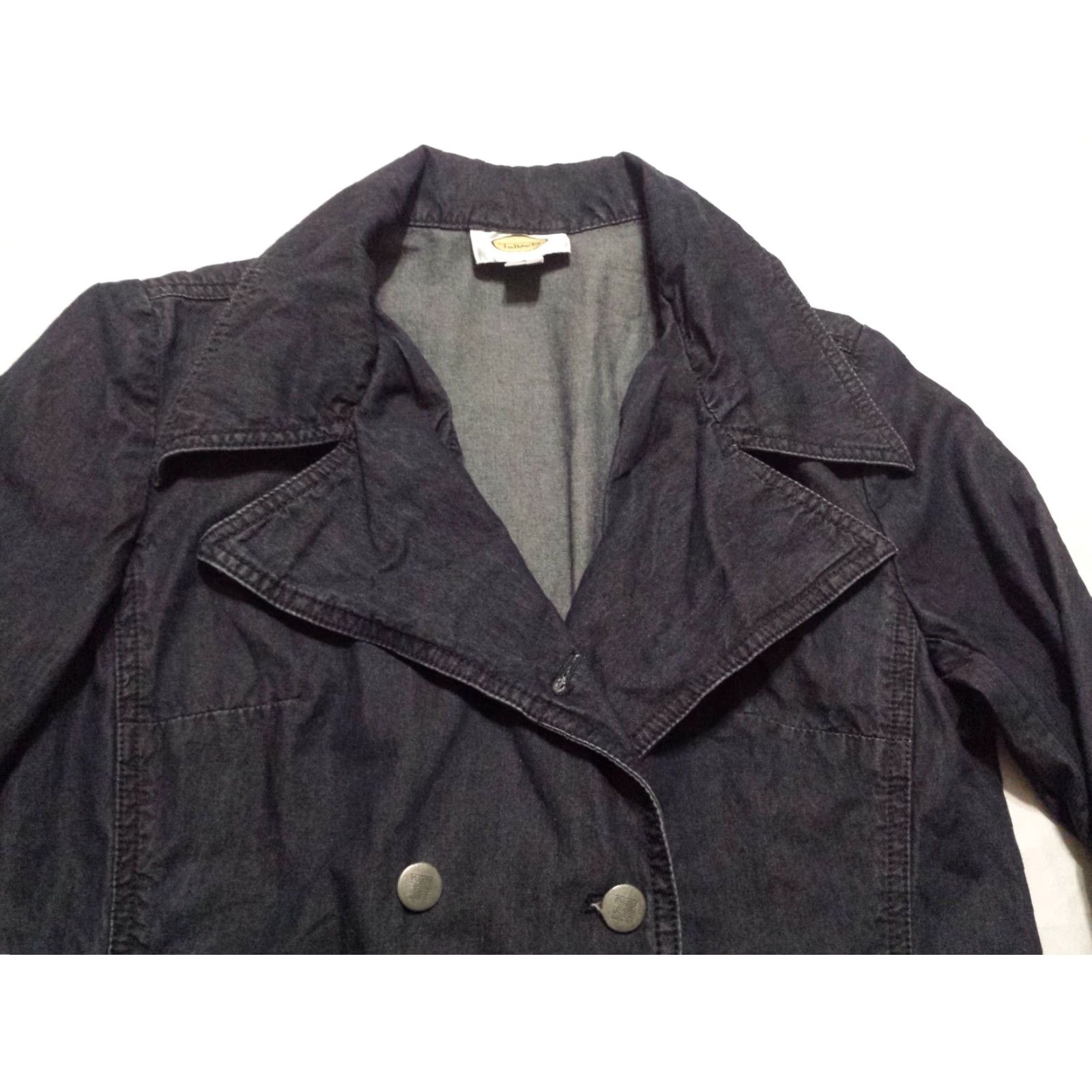 Talbots Talbots Coat Trench Womens sz 6 Blue 100% Cotton Double Breasted Long Sleeve Button Size M / US 6-8 / IT 42-44 - 3 Thumbnail