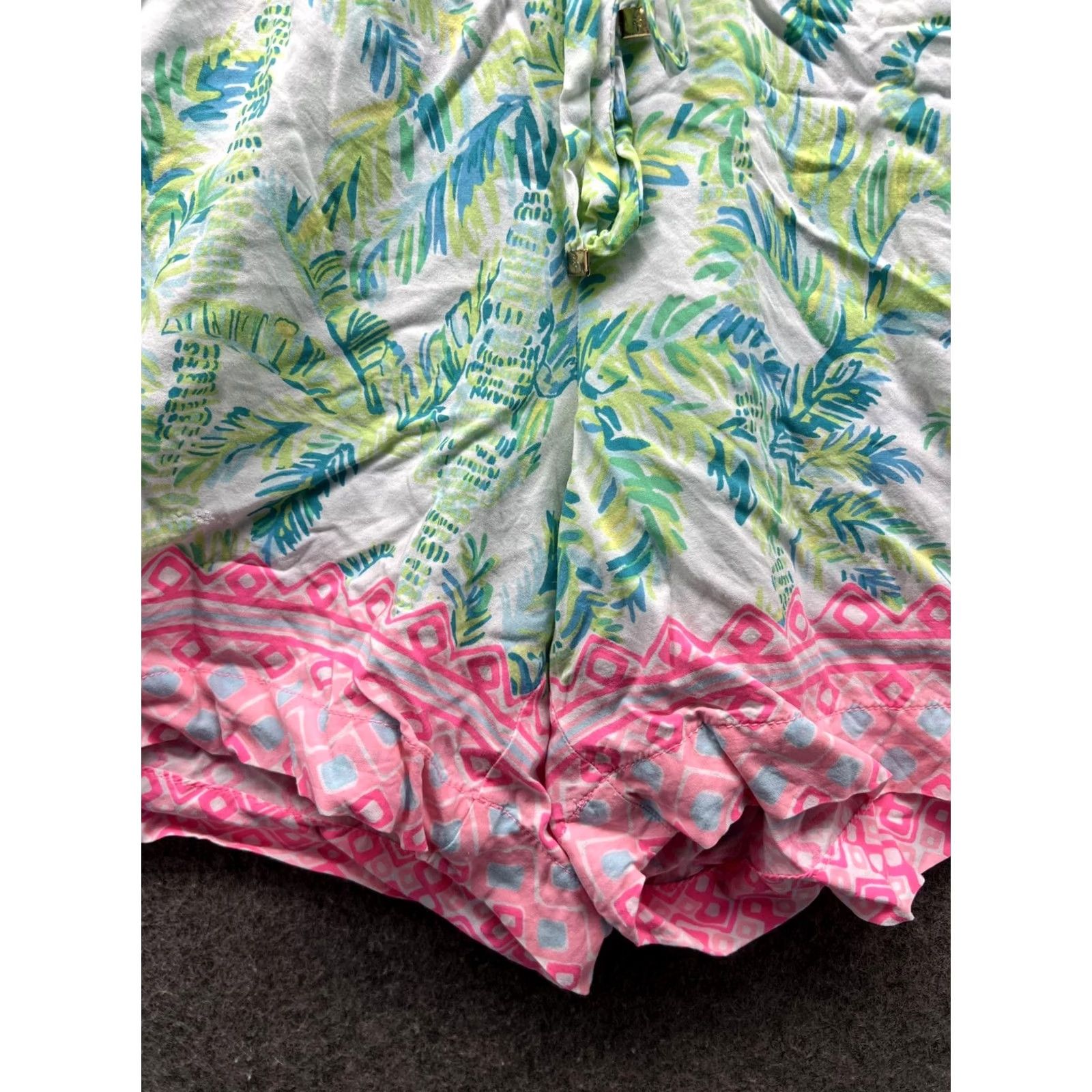 Lilly Pulitzer Lilly Pulitzer Shorts Womens Large Multicolor Tropical Floral Rayon Hot Pants Size 36" / US 14 / IT 50 - 7 Thumbnail