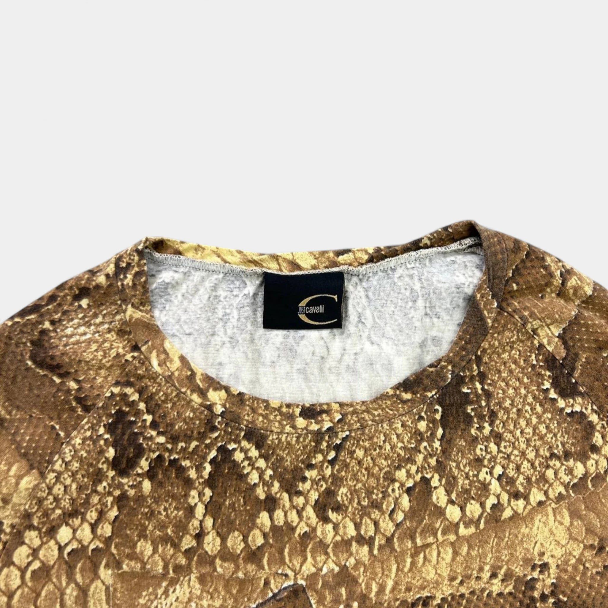 Just Cavalli Just Cavalli Snake Print Three Quarter Sleeve T-Shirt Size XS / US 0-2 / IT 36-38 - 4 Thumbnail