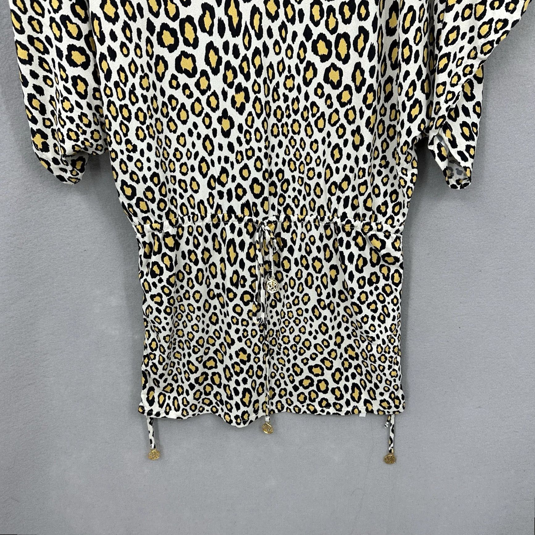 Vintage Luli Fama Cabana Dress Women XS Cheetah Leopard Print Dolman Boho Quiet Lux Mini Size XS / US 0-2 / IT 36-38 - 5 Thumbnail