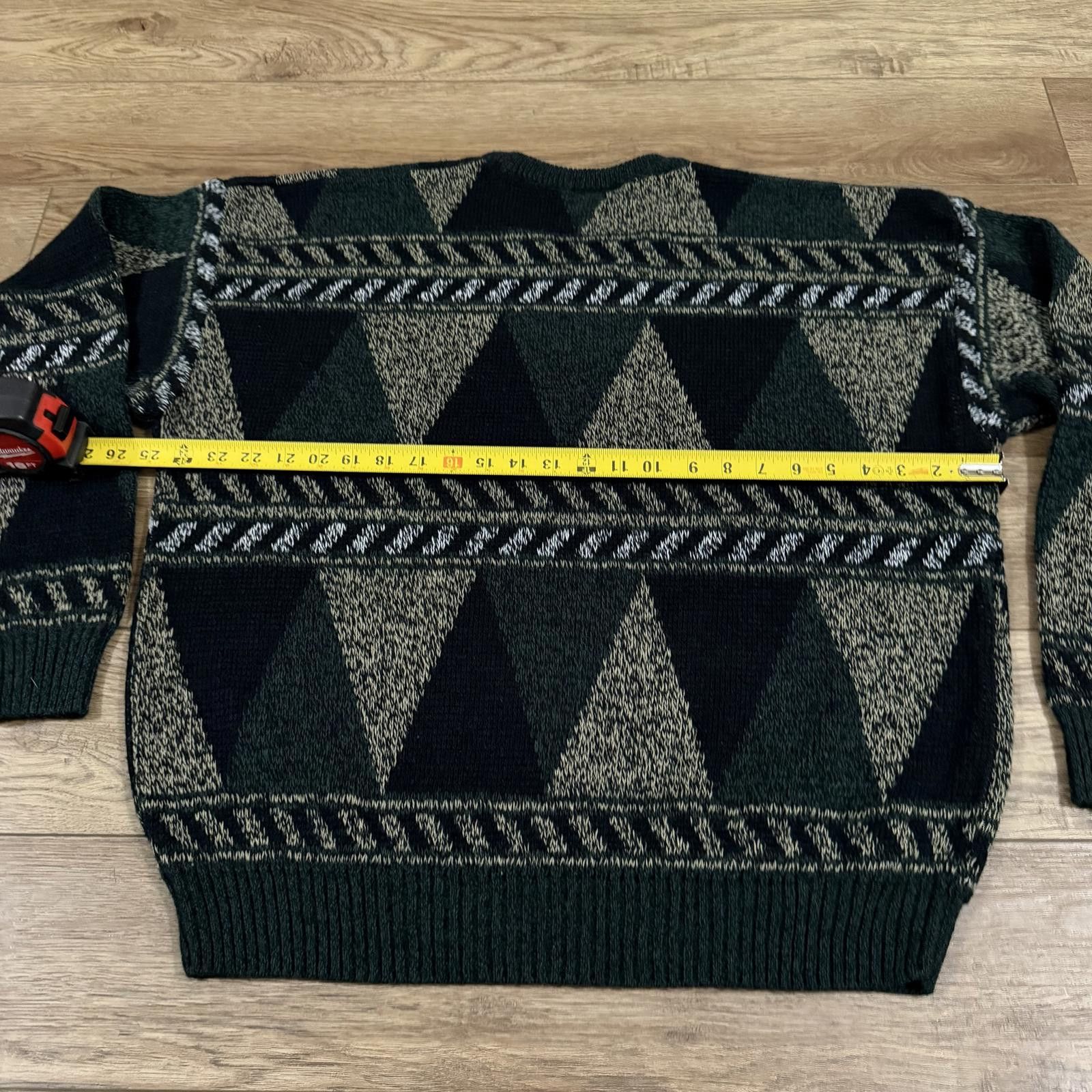 Other Vintage Windridge Geometric Triangle Knit Sweater 80s 90s Size US XL / EU 56 / 4 - 5 Thumbnail