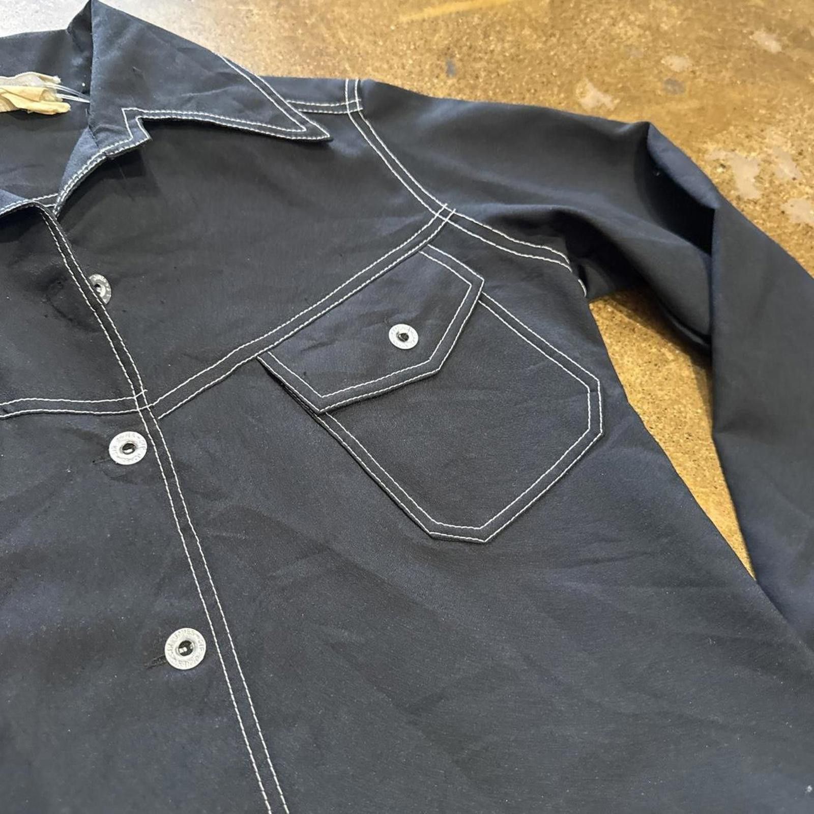Other Vintage Black Dagger Collared Button Up Size M / US 6-8 / IT 42-44 - 3 Thumbnail