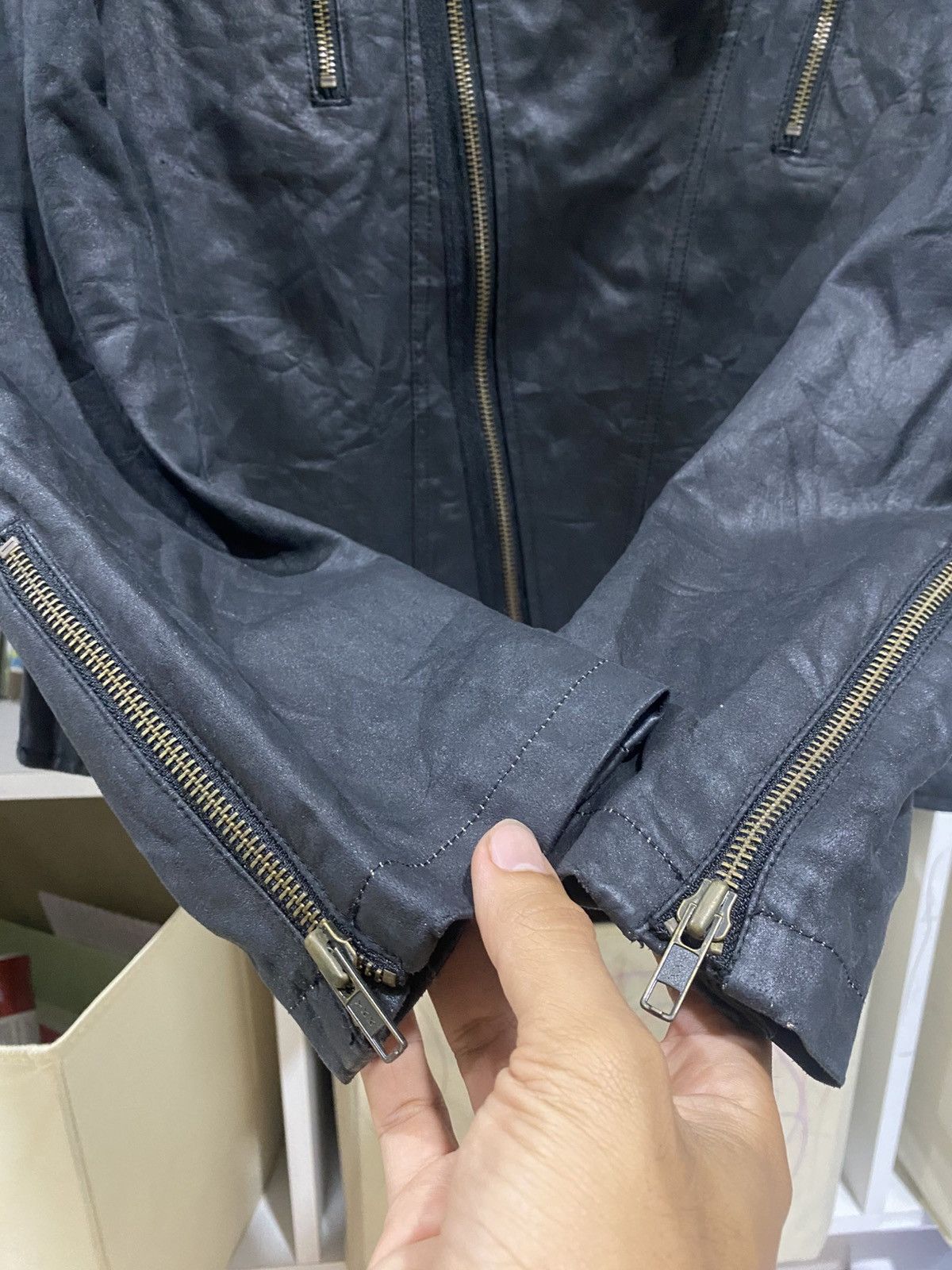 If Six Was Nine Roi Franc Double Collar Leather Jacket Size US S / EU 44-46 / 1 - 11 Thumbnail