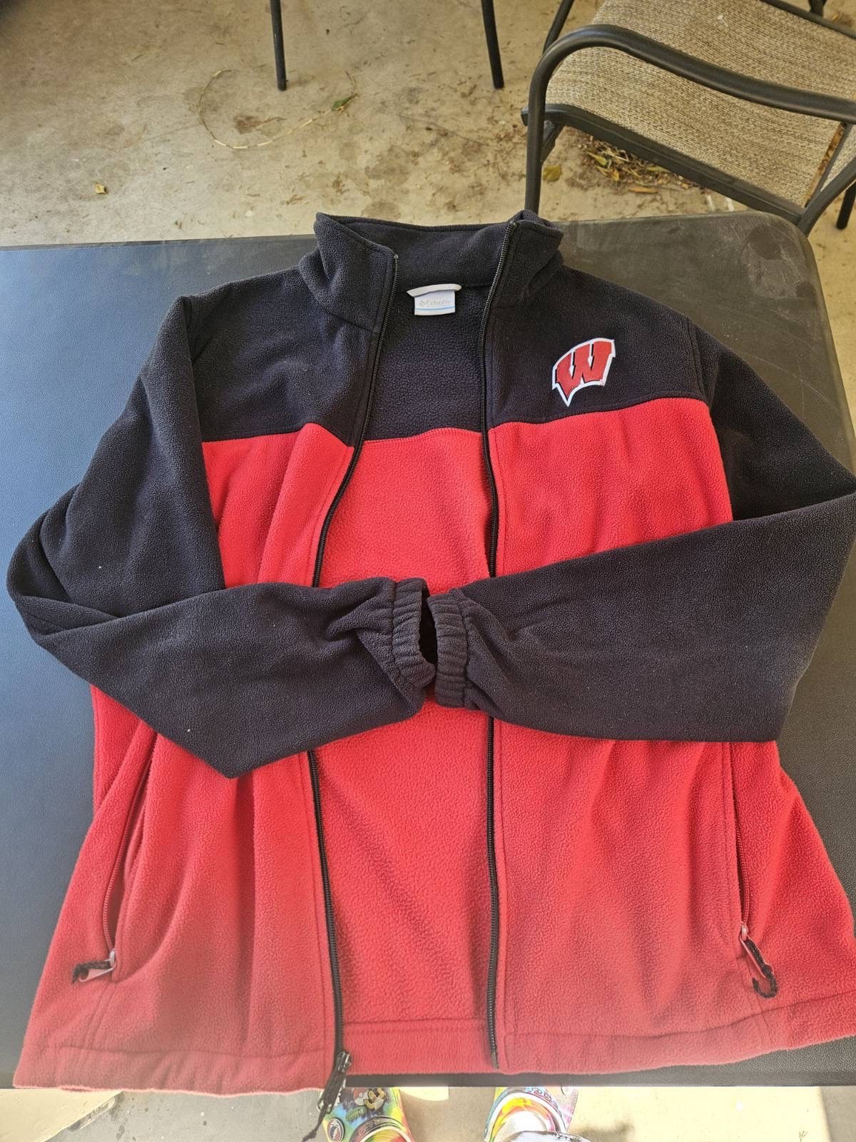 Columbia Wisconsin Badgers Columbia Zip-Up Jacket Size US L / EU 52-54 / 3 - 2 Thumbnail