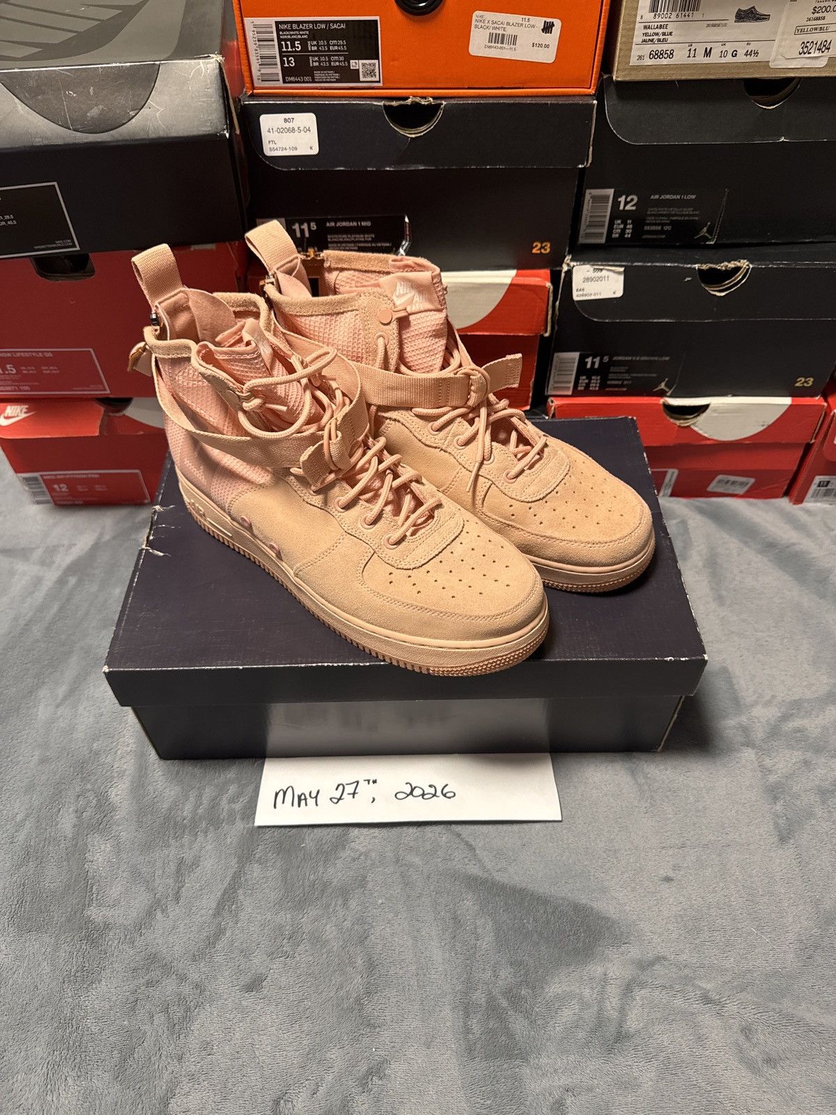 Nike NIKE SF AF1 SUEDE ‘Coral Stardust’ Size US 11.5 / EU 44-45 - 7 Thumbnail