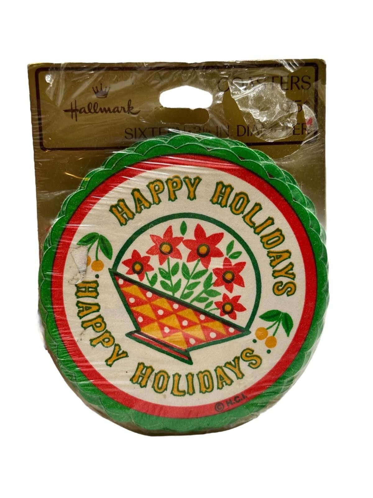 Unknown London Hallmark Happy Holidays Paper Coasters Diameter Set Of 16 Size ONE SIZE - 1 Thumbnail