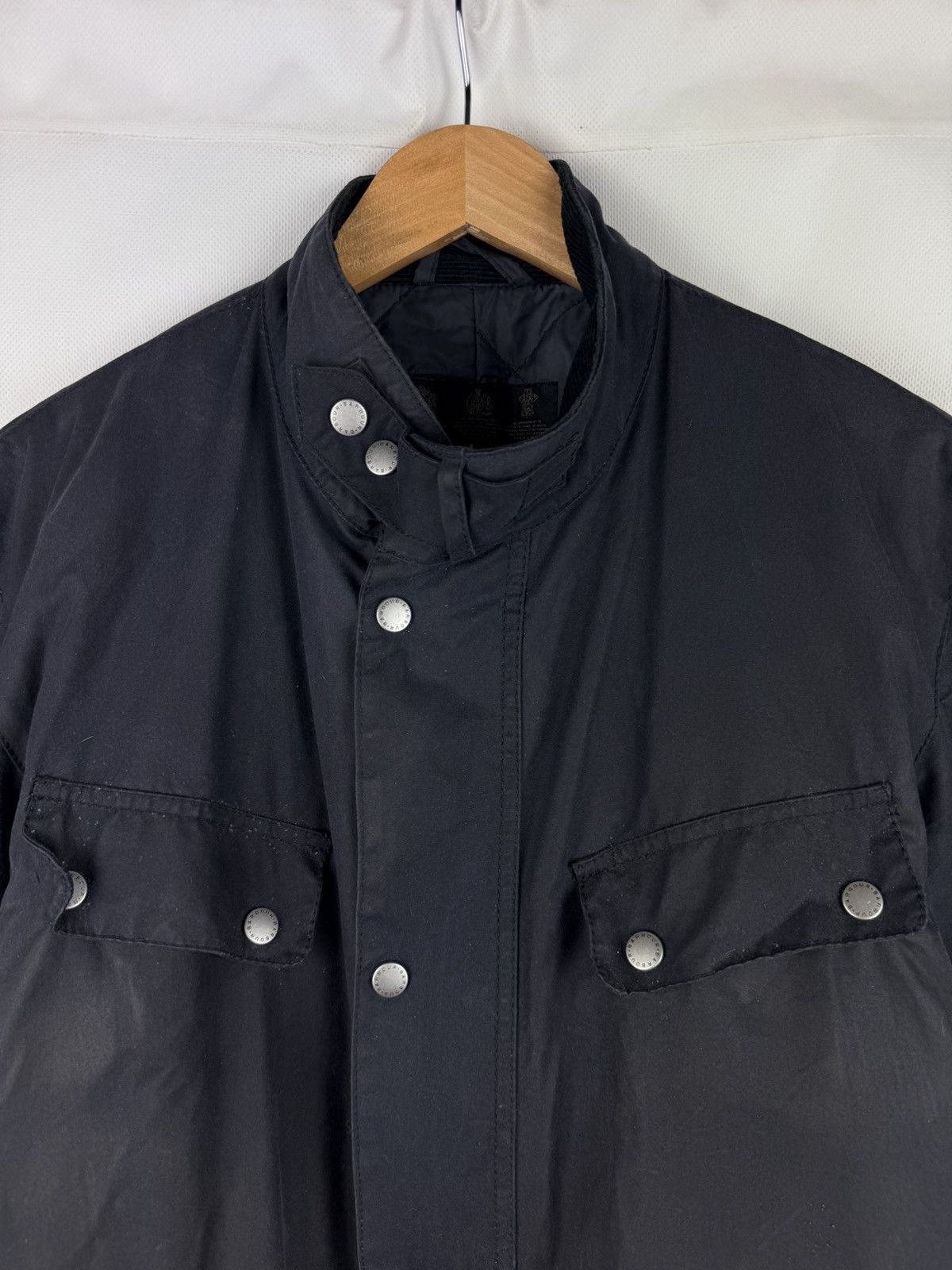 Barbour Barbour International Duke Multipocket Waxed Cotton Jacket Size US XL / EU 56 / 4 - 6 Thumbnail