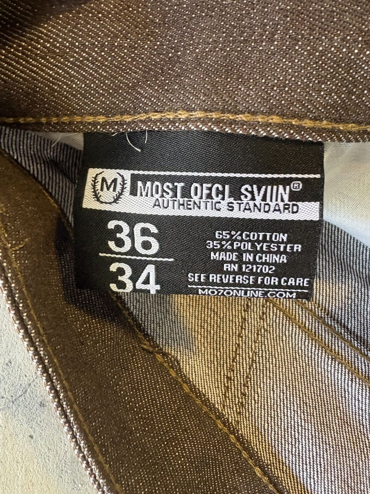 Other Most Ofcl Sviin Authentic Standard Brown denim jeans Size US 36 / EU 52 - 7 Thumbnail
