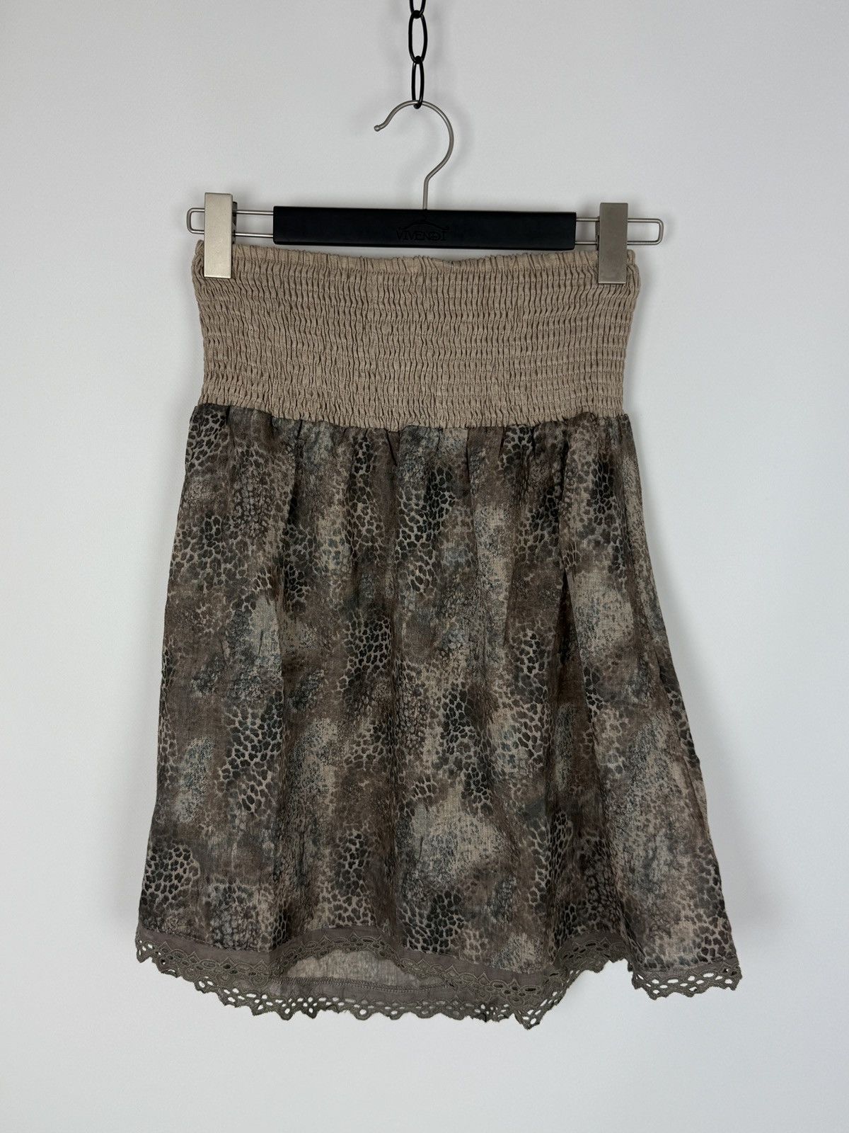 Vintage Y2K Vintage Yes!Miss Tan Cheetah Sheer Strapless Tube Top Size M / US 6-8 / IT 42-44 - 6 Thumbnail