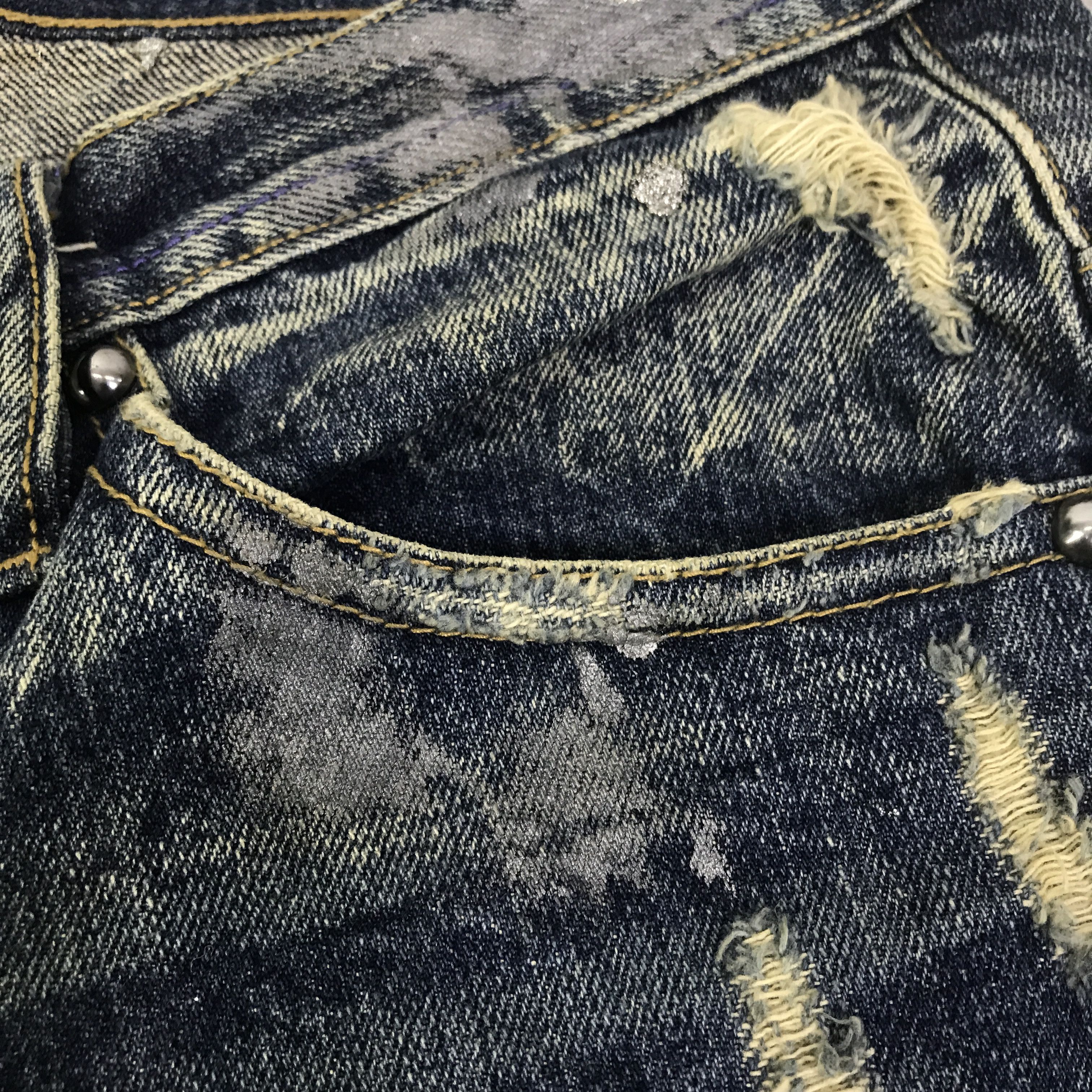 Japanese Brand Midas Explosion Distressed punk Bootcut pants K130B18 Size US 29 - 15 Thumbnail