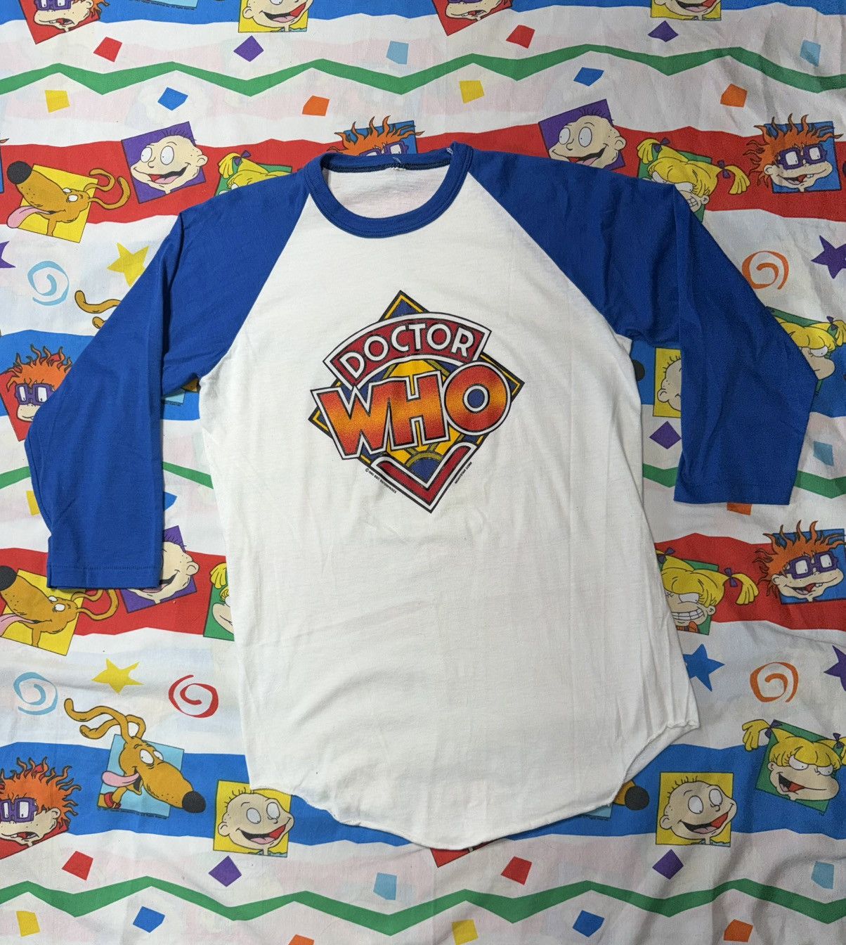 Other Vtg 80s 90s Doctor Who British TV Show Promo RAGLAN T Shirt Size US M / EU 48-50 / 2 - 1 Thumbnail