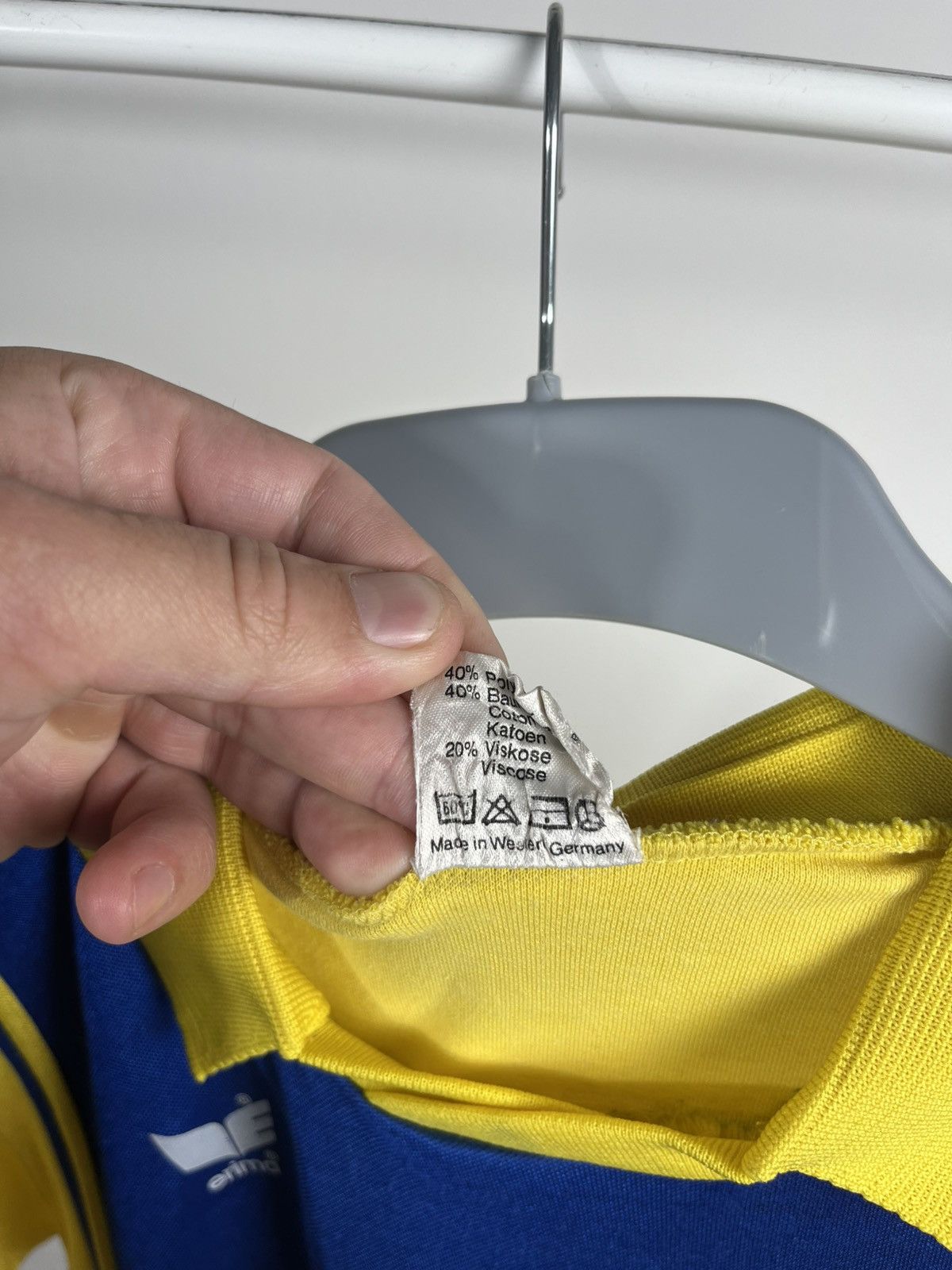 Erima × Vintage Vintage Erima Jersey Made in West Germany Cafe Lois Number 4 Size US S / EU 44-46 / 1 - 6 Thumbnail