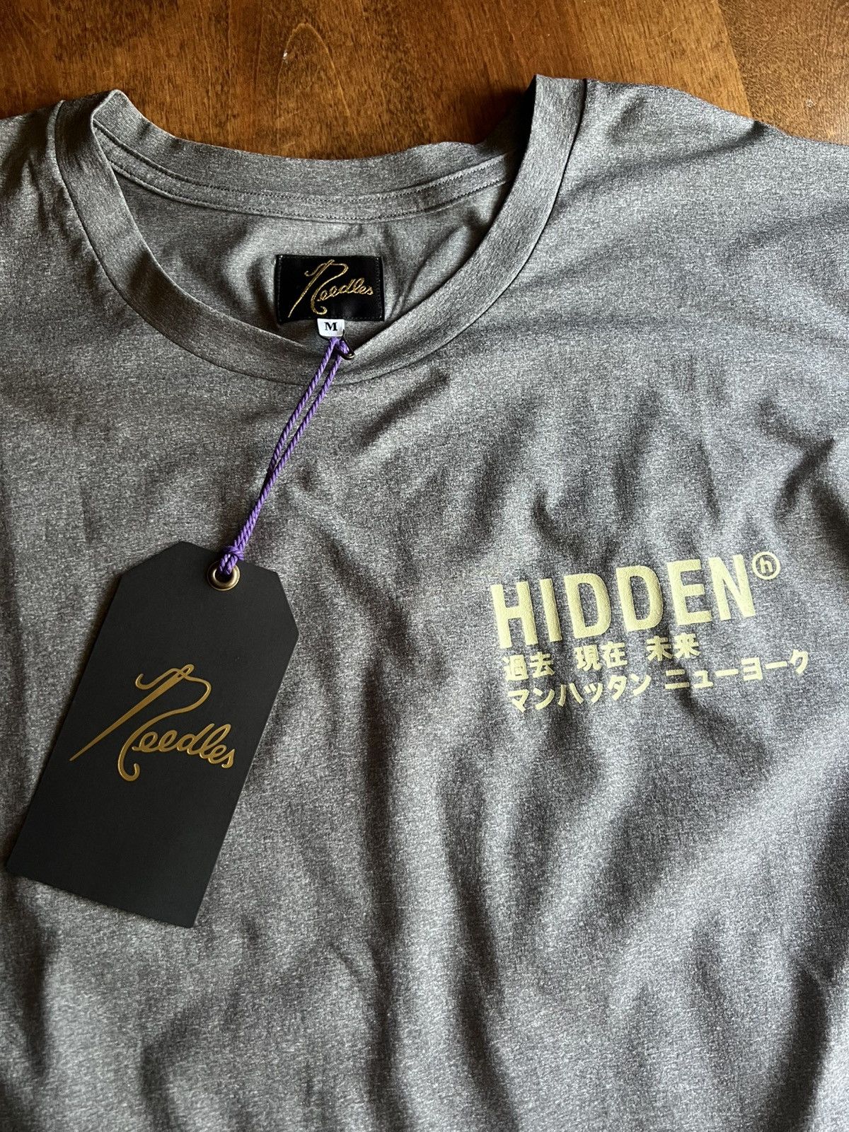 HIDDEN × Needles HIDDEN NY Needles S/S Crewneck Tee Shirt Grey Size US M / EU 48-50 / 2 - 3 Thumbnail