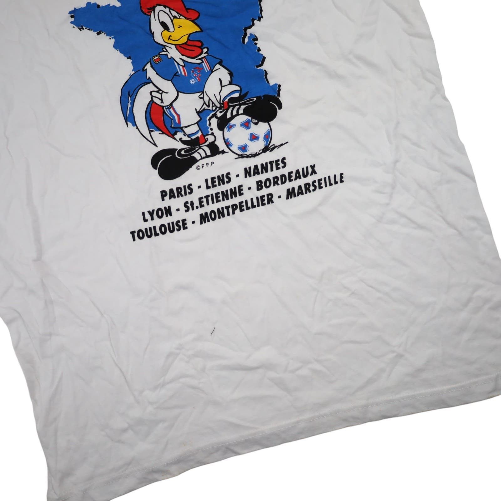 Vintage Vintage NWT Federation of France Football Graphic T Shirt Size US XL / EU 56 / 4 - 3 Thumbnail
