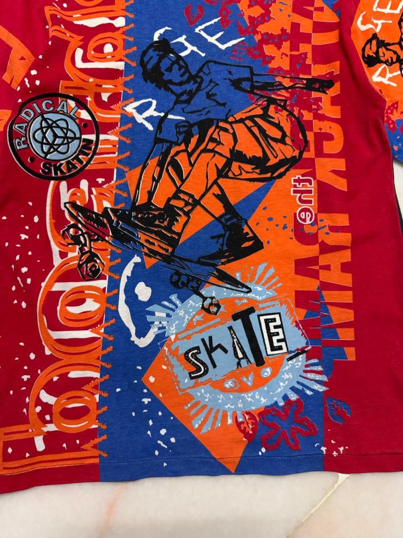 Vintage 💥Insane💥Vintage 80’s Casual Street Skate Geng Ovp Print Rare Size US S / EU 44-46 / 1 - 5 Thumbnail