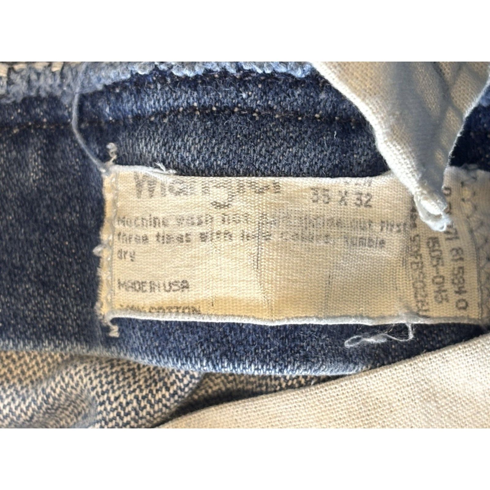 Wrangler VINTAGE Wrangler Jeans Men's 35x32 Blue Light Wash Cowboy Cut Straight Leg Size US 35 - 7 Thumbnail