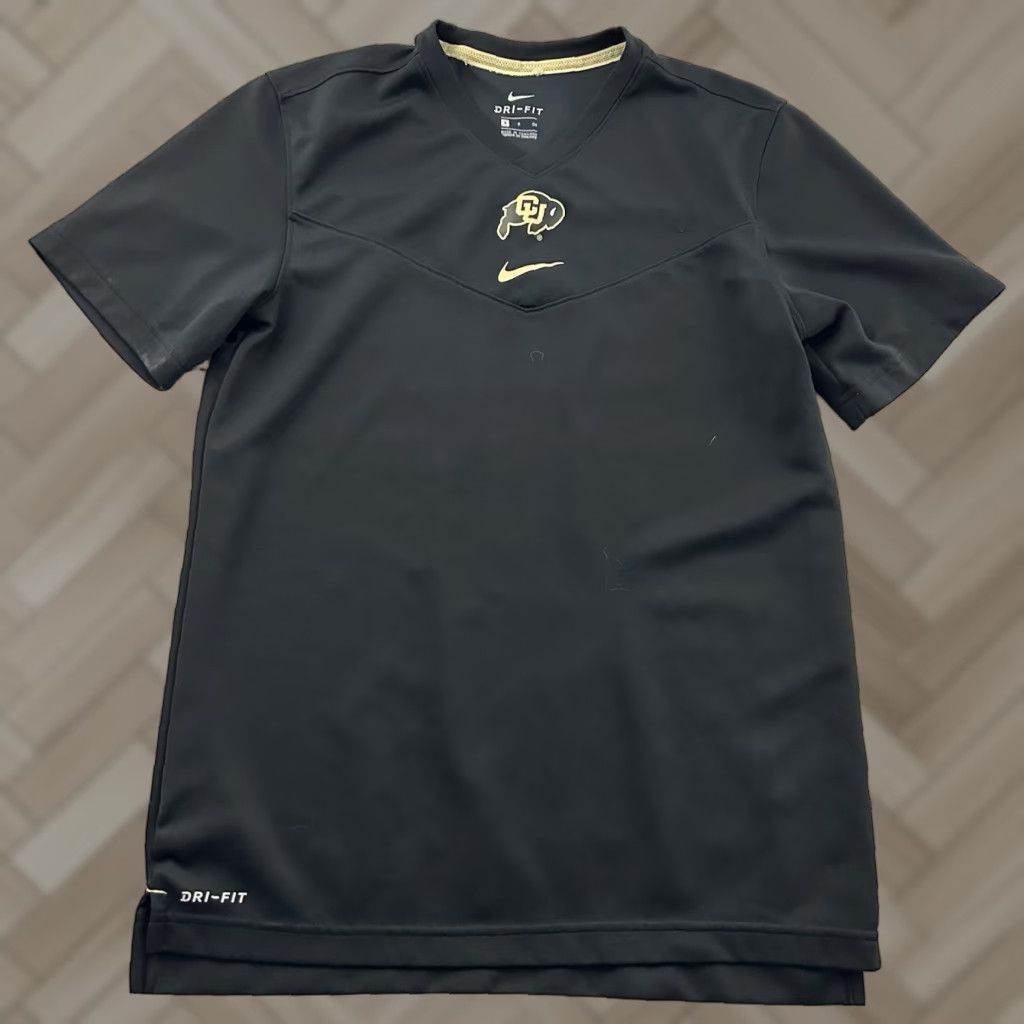 Nike Nike Dri-Fit Colorado University Short Sleeve Athletic Shirt Men's Small Black Size US S / EU 44-46 / 1 - 1 Thumbnail