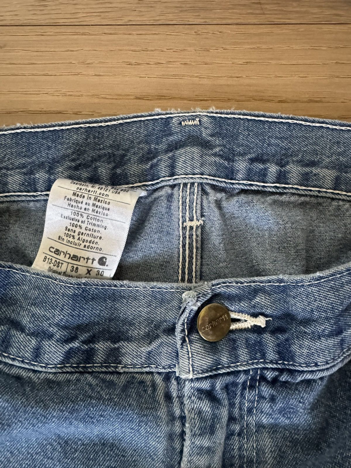 Carhartt Carhartt Carpenter Jeans with Sashiko repairs Size US 34 / EU 50 - 4 Thumbnail