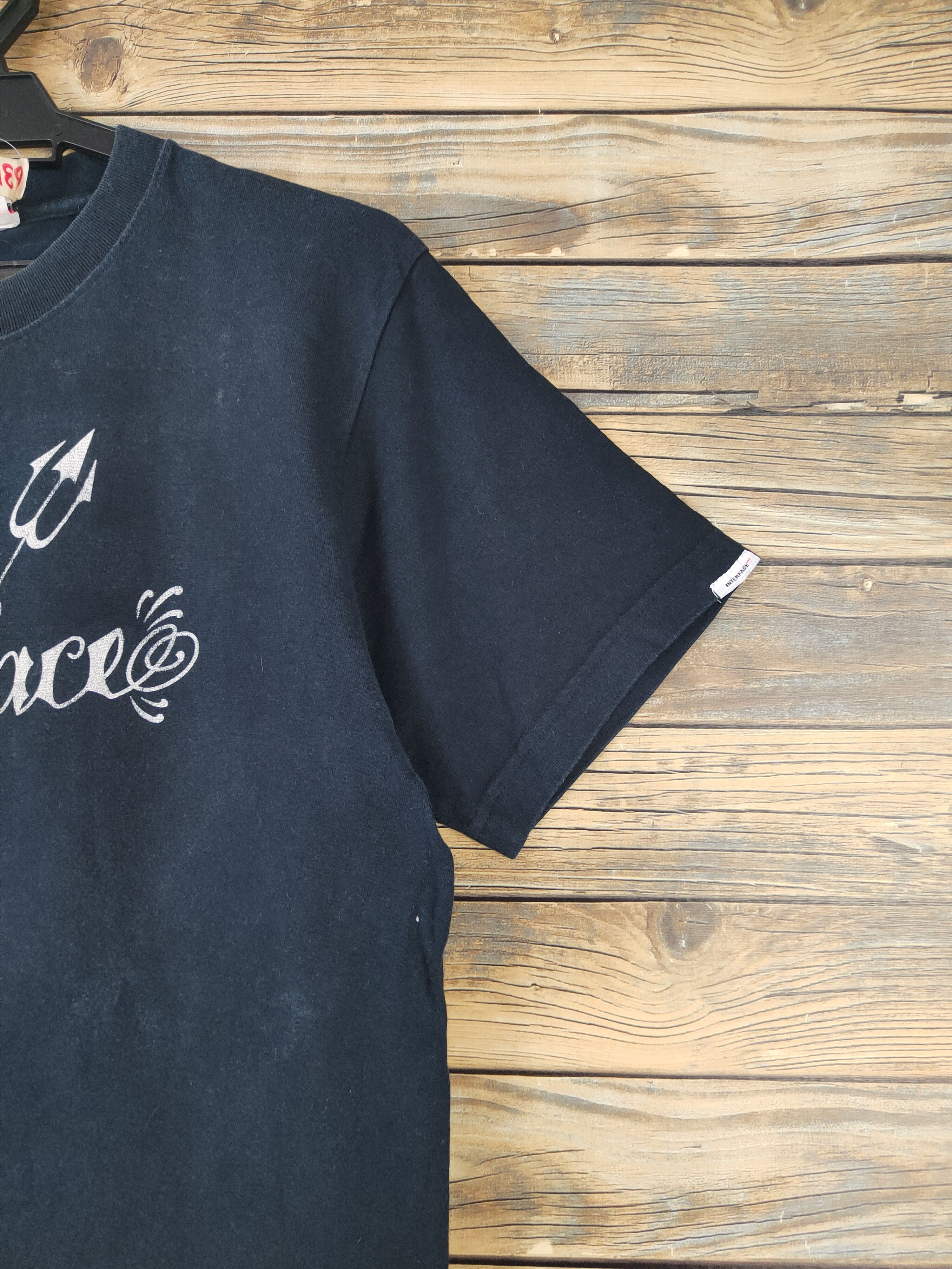 Japanese Brand Interface Navy Faded Short Sleeve T-shirt #634 Size US M / EU 48-50 / 2 - 7 Thumbnail
