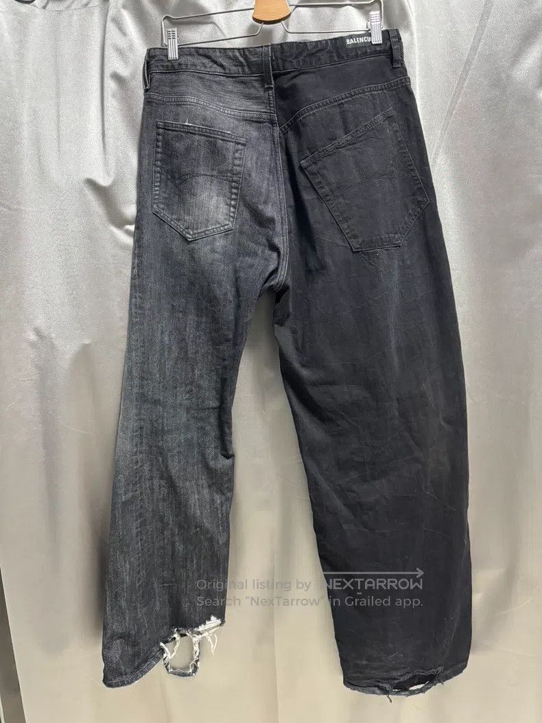 Balenciaga Balenciaga size M Patchwork Flare Denim Pants Size US 27 - 1 Thumbnail