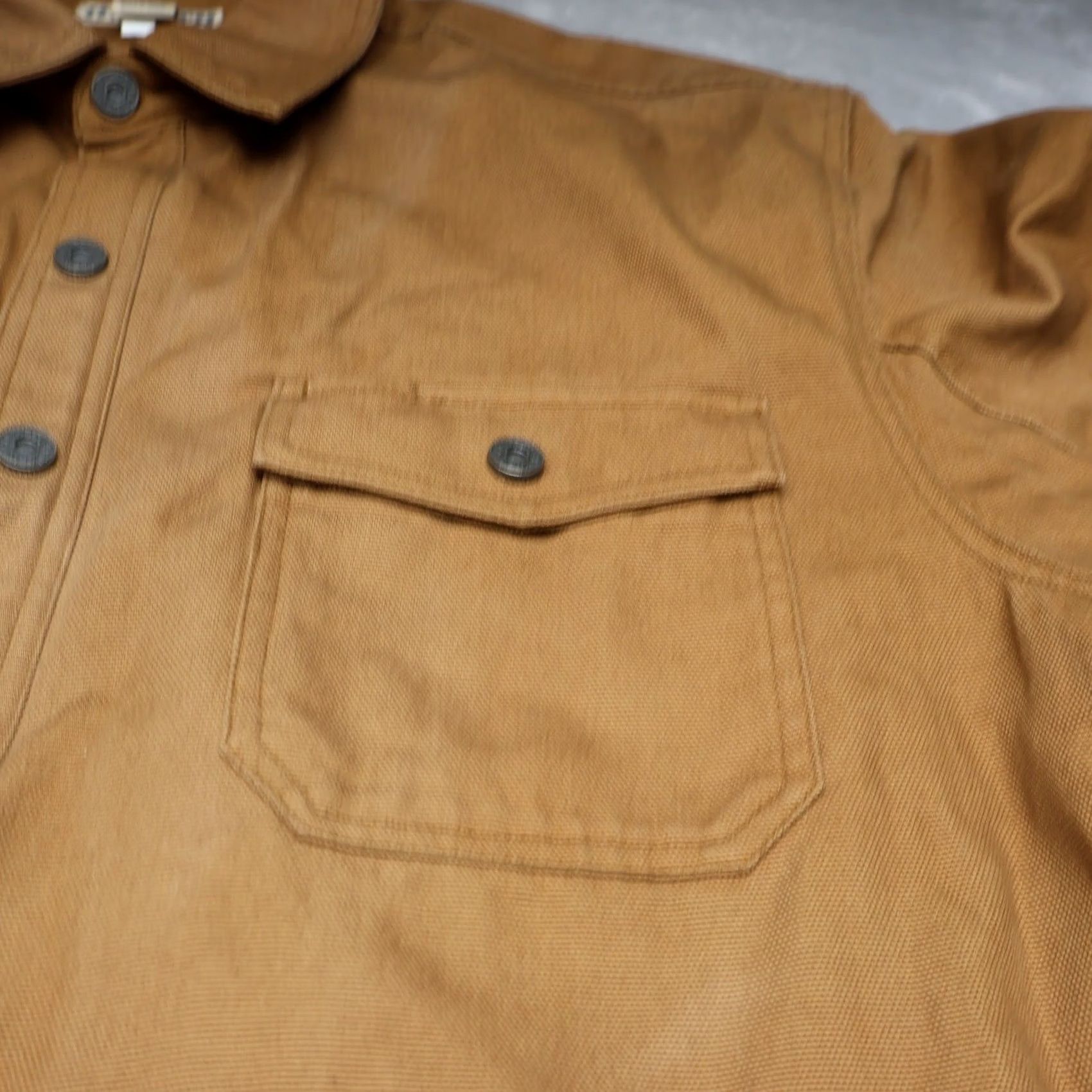 Duluth Trading Company Duluth Trading Co Shirt Mens XLT Brown Tall Hanger Bender Fire Hose Canvas Work Size US XL / EU 56 / 4 - 4 Thumbnail