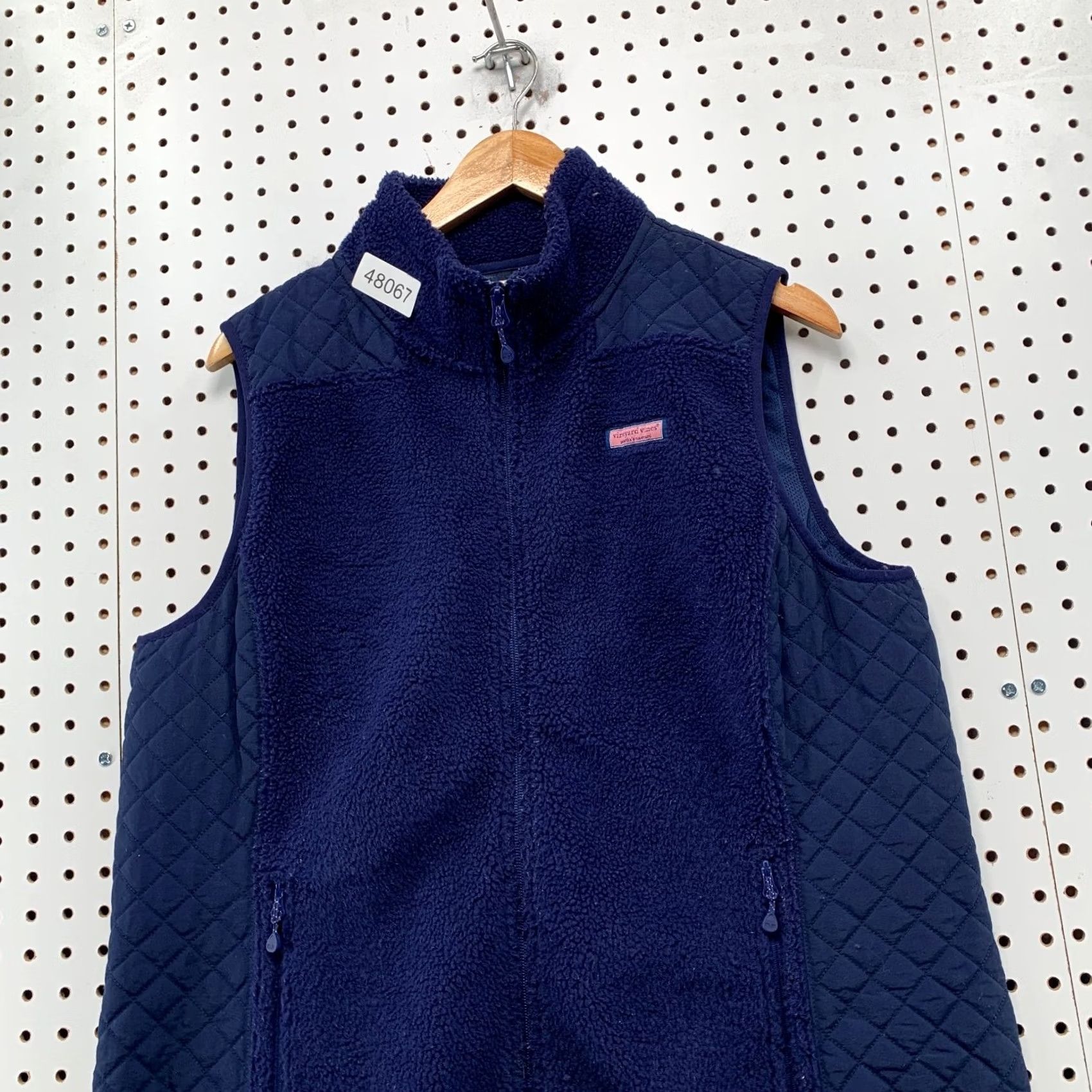 Vineyard Vines Vineyard Vines Fleece Vest Womens XL Blue Quilted Sherpa Sleeveless Preppy Vest Size XL / US 12-14 / IT 48-50 - 4 Thumbnail