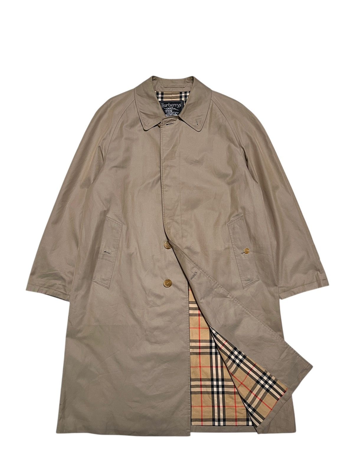 Burberry Vintage Burberrys Trenchcoat Nova Check Rich Brown Biege Size US M / EU 48-50 / 2 - 4 Thumbnail