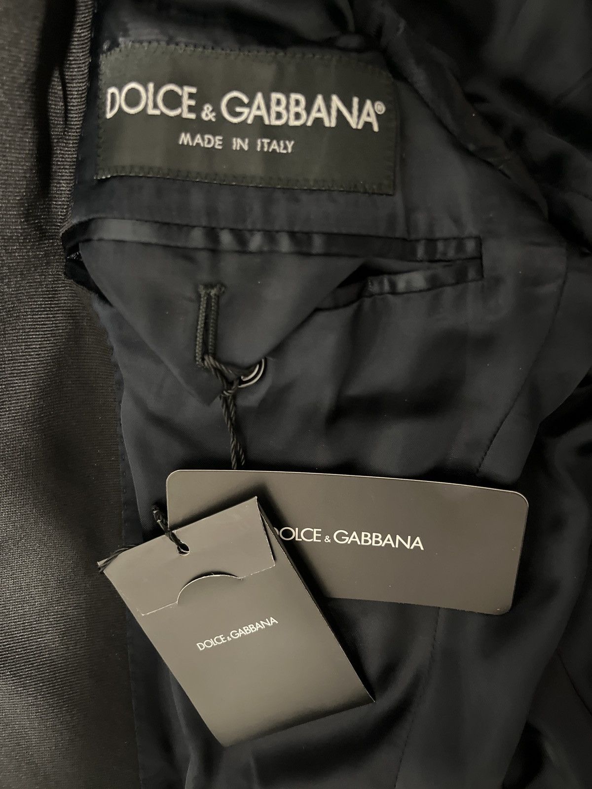 Dolce & Gabbana Dolce & Gabbana Black Sequin Single-Breasted Blazer - IT 44 Size 44S - 4 Thumbnail