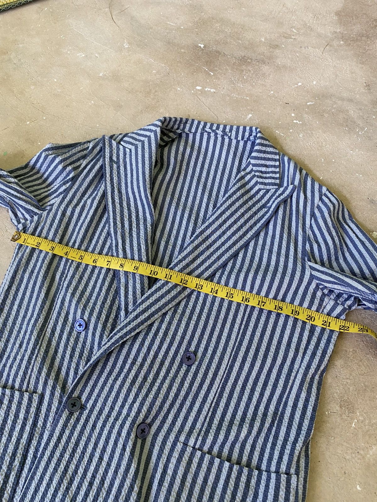Ring Jacket Ring Jacket Japan Seersucker Stripe Blazer Size 50 Size US M / EU 48-50 / 2 - 12 Thumbnail