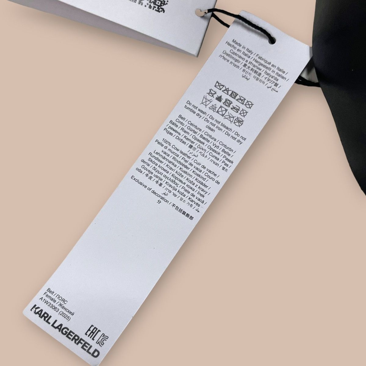 Karl Lagerfeld KARL LAGERFELD - K/ESSENTIAL MULTIFUNCTION BELT Size ONE SIZE - 18 Thumbnail