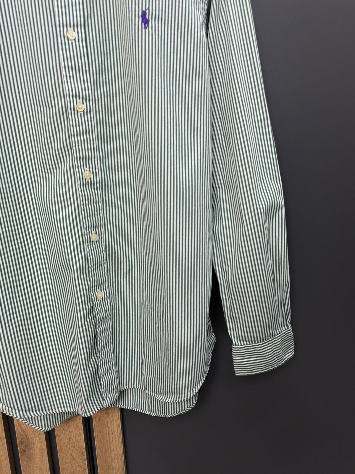 Polo Ralph Lauren Polo Ralph Lauren Striped Button Down Shirt Size M Custo Fit Size US M / EU 48-50 / 2 - 2 Thumbnail