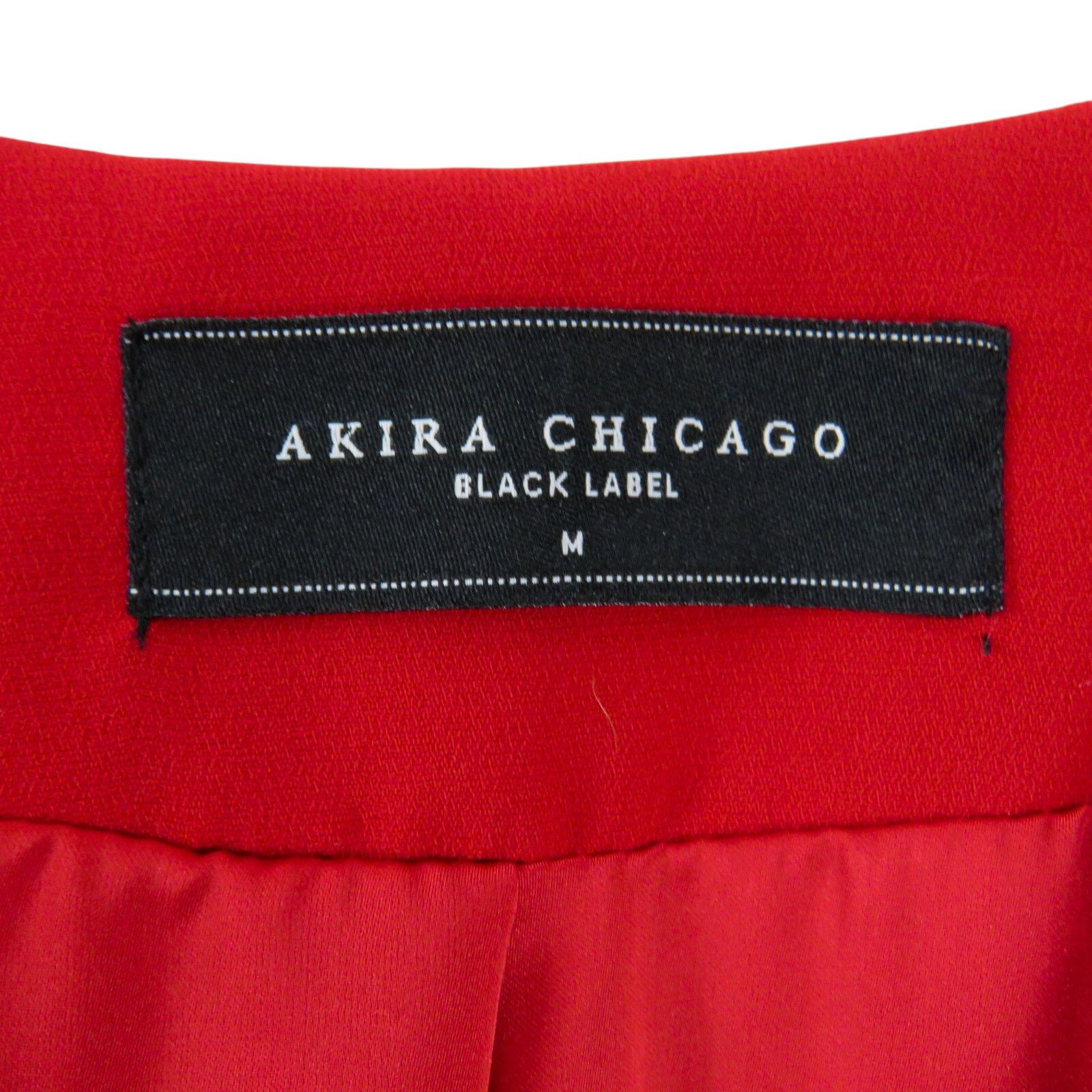 Other Akira Red Blazer Jacket Open Front Collarless Jacket Medium Size M / US 6-8 / IT 42-44 - 4 Thumbnail