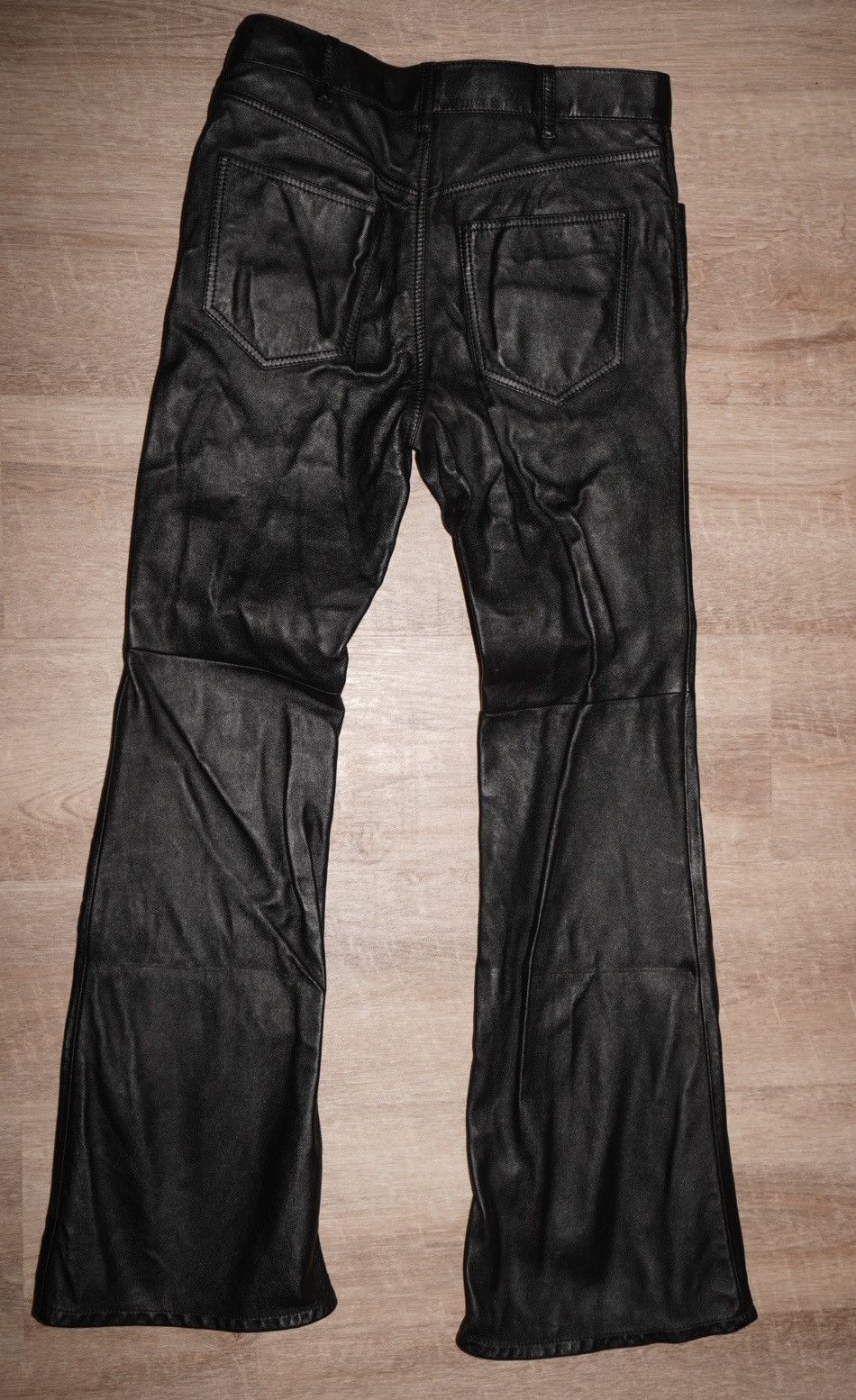 Celine Celine Leather Pants Flared 40 Size 27" / US 4 / IT 40 - 3 Thumbnail