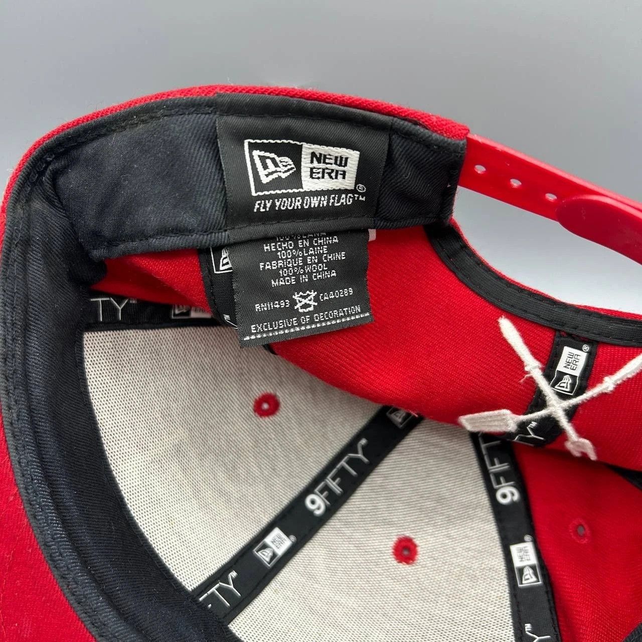 New Era Holy Smoke BBQ Hat Men Red Embroidered Snap Back Cap Wool Size ONE SIZE - 5 Thumbnail