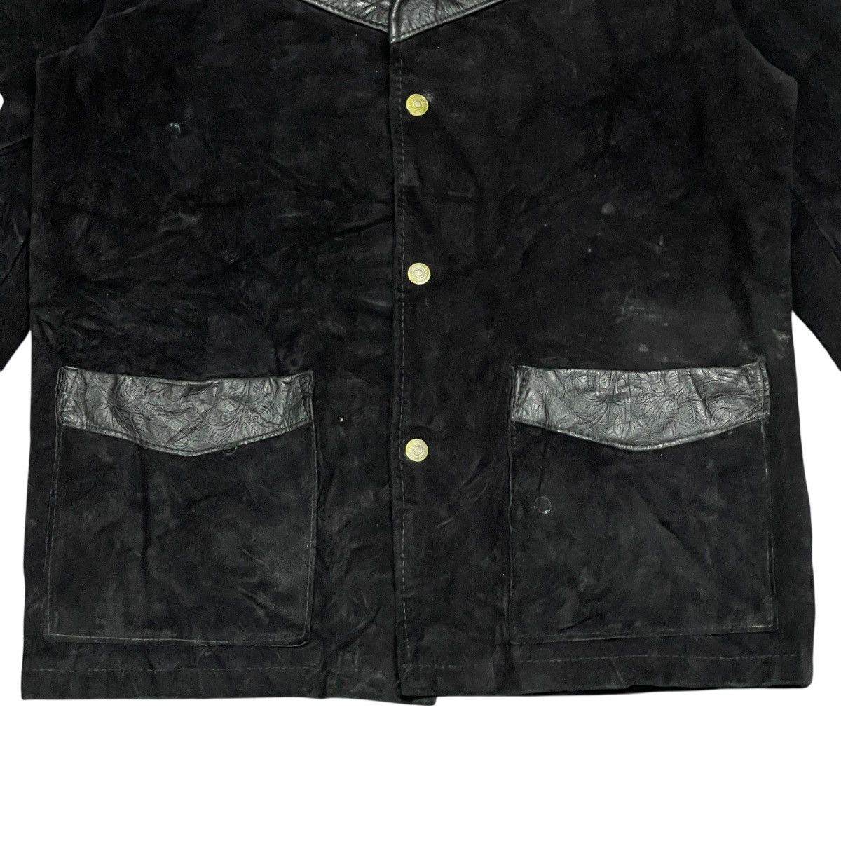 Schott Vintage Schott NYC Western Made in USA Suede Leather Jacket Size US L / EU 52-54 / 3 - 9 Thumbnail
