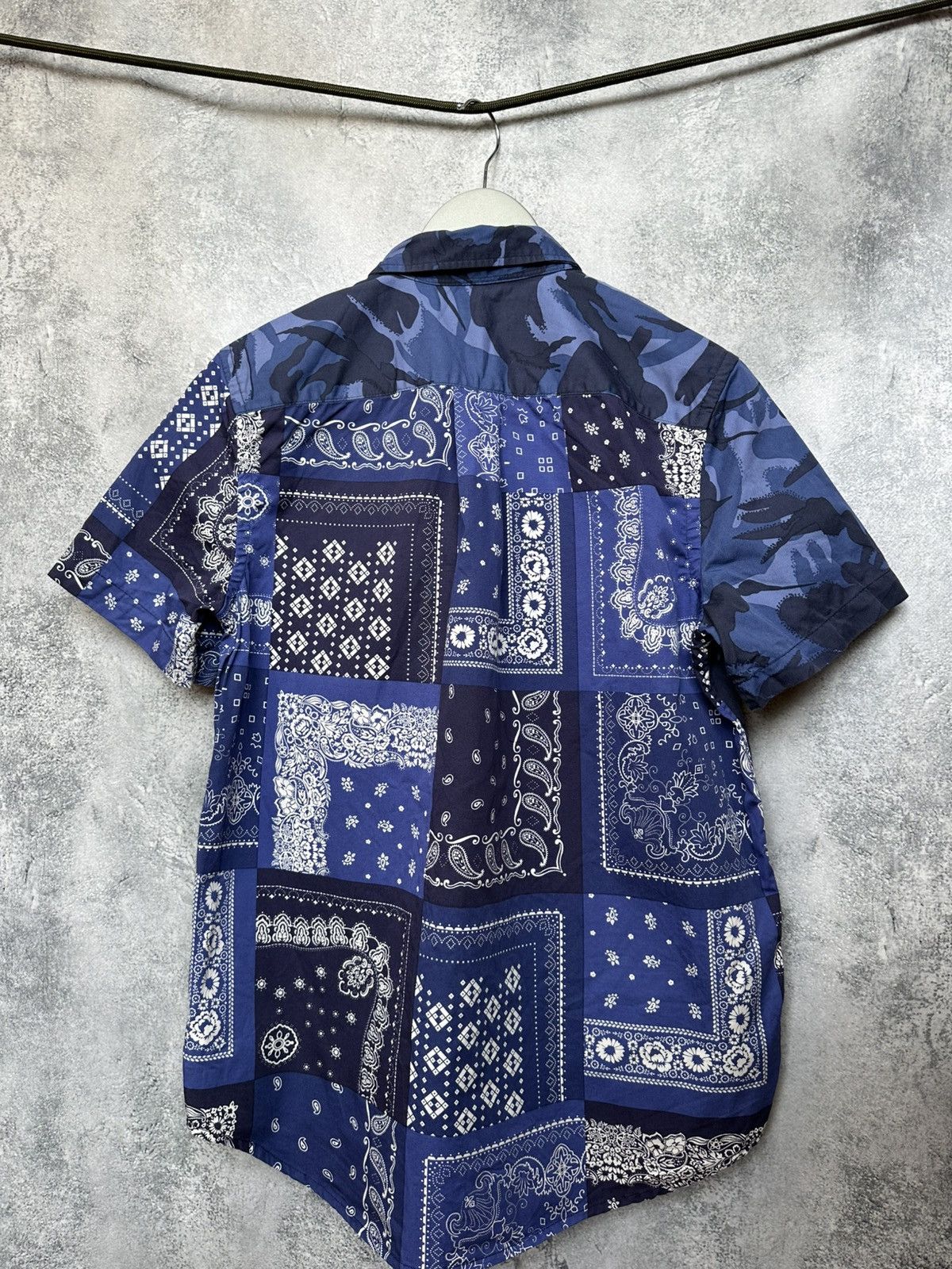 Ralph Lauren Ralph Lauren Bandana Shirt Button Up Short Sleeve Size XL / US 12-14 / IT 48-50 - 3 Thumbnail