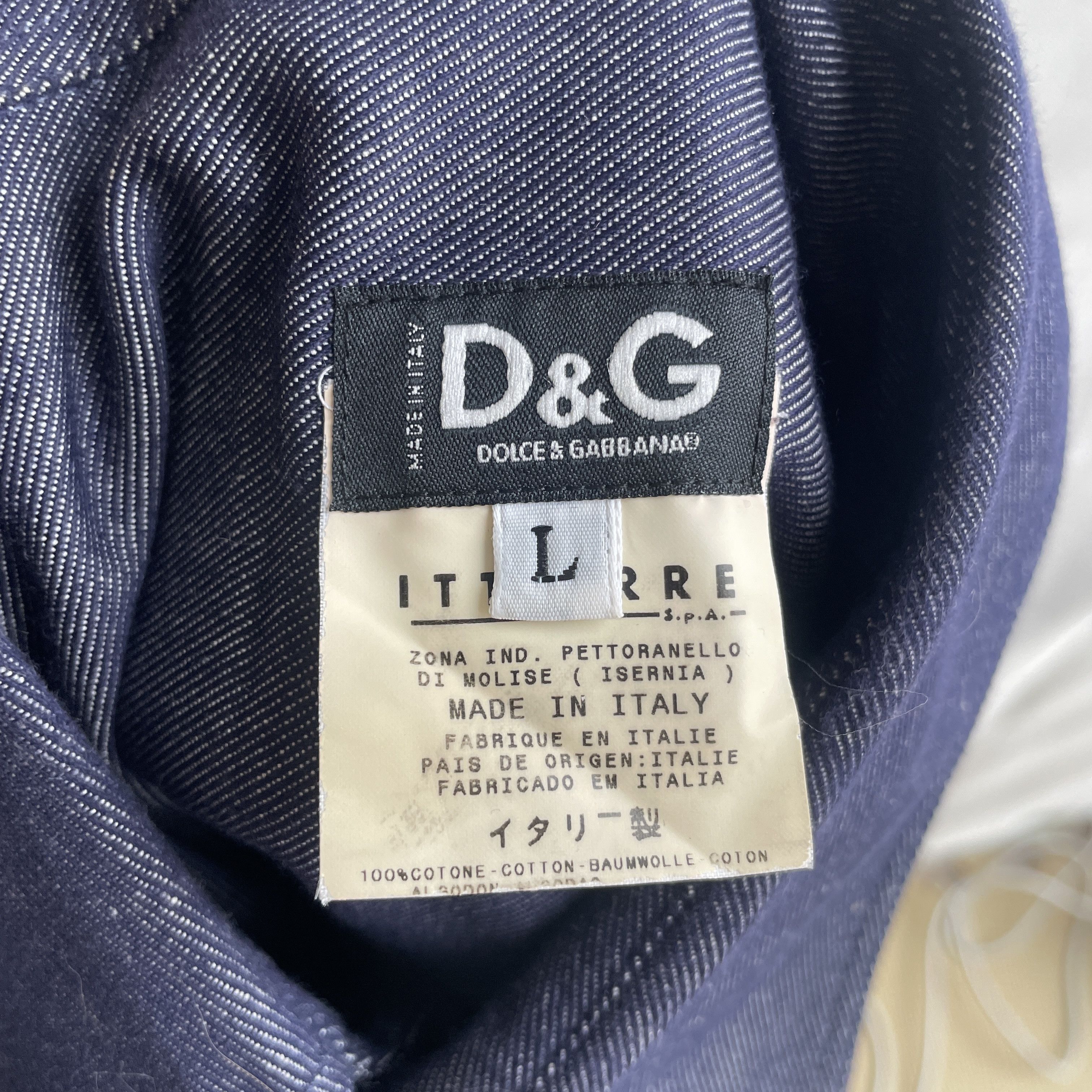 Dolce & Gabbana Dolce & Gabbana Vintage Chambray Shirt Size L Size US L / EU 52-54 / 3 - 8 Thumbnail