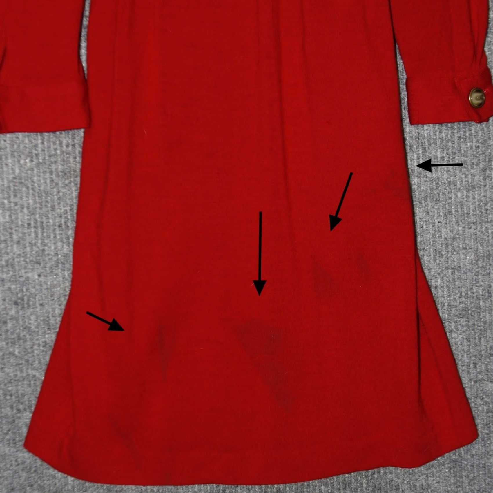 Vintage VINTAGE Neiman Marcus Gillian Coat Dress Size 12 Red 100% Wool Women's Size XL / US 12-14 / IT 48-50 - 6 Thumbnail