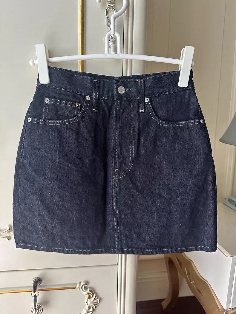 Helmut Lang HELMUT LANG High waist line original cowboy jeans short sk Size 27" / US 4 / IT 40 - 2 Thumbnail