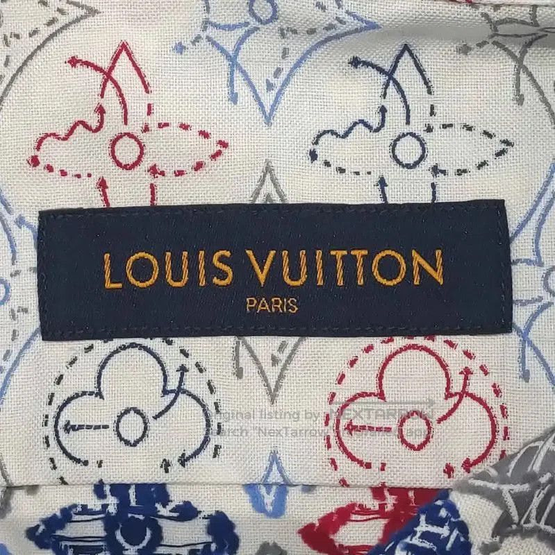 Louis Vuitton Louis Vuitton Women's Cotton Shirt with Pattern . Size L / US 10 / IT 46 - 5 Thumbnail