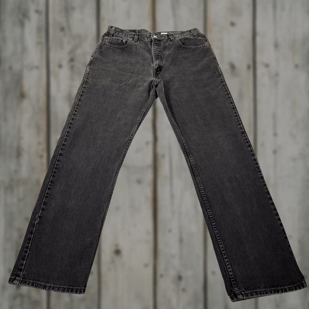 Levi's VINTAGE Levi's 505 Jeans Mens 34x32 Black Straight Denim Pants 90s Western Comfort Regular Fit Men's Jeans Size US 34 / EU 50 - 1 Thumbnail