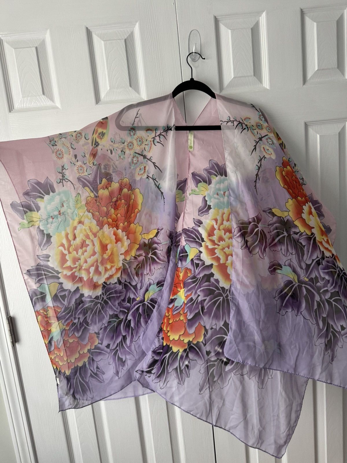 Melissa Melissa Louise Floral Kimono Wrap Multicolor Tiffany Blue Size ONE SIZE - 1 Thumbnail